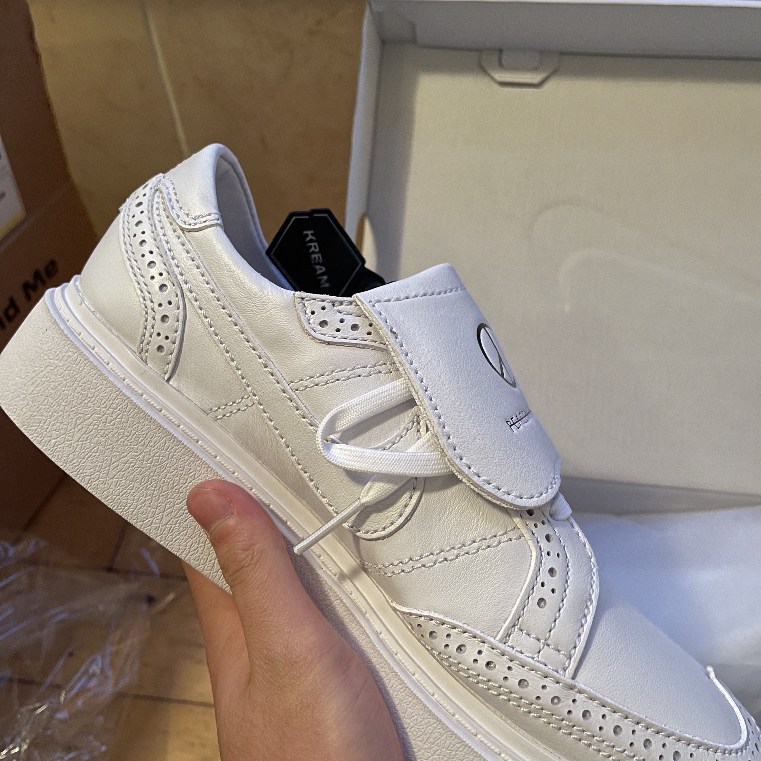 Nike x Peaceminusone Kwondo1 White 착용 스타일 - 3