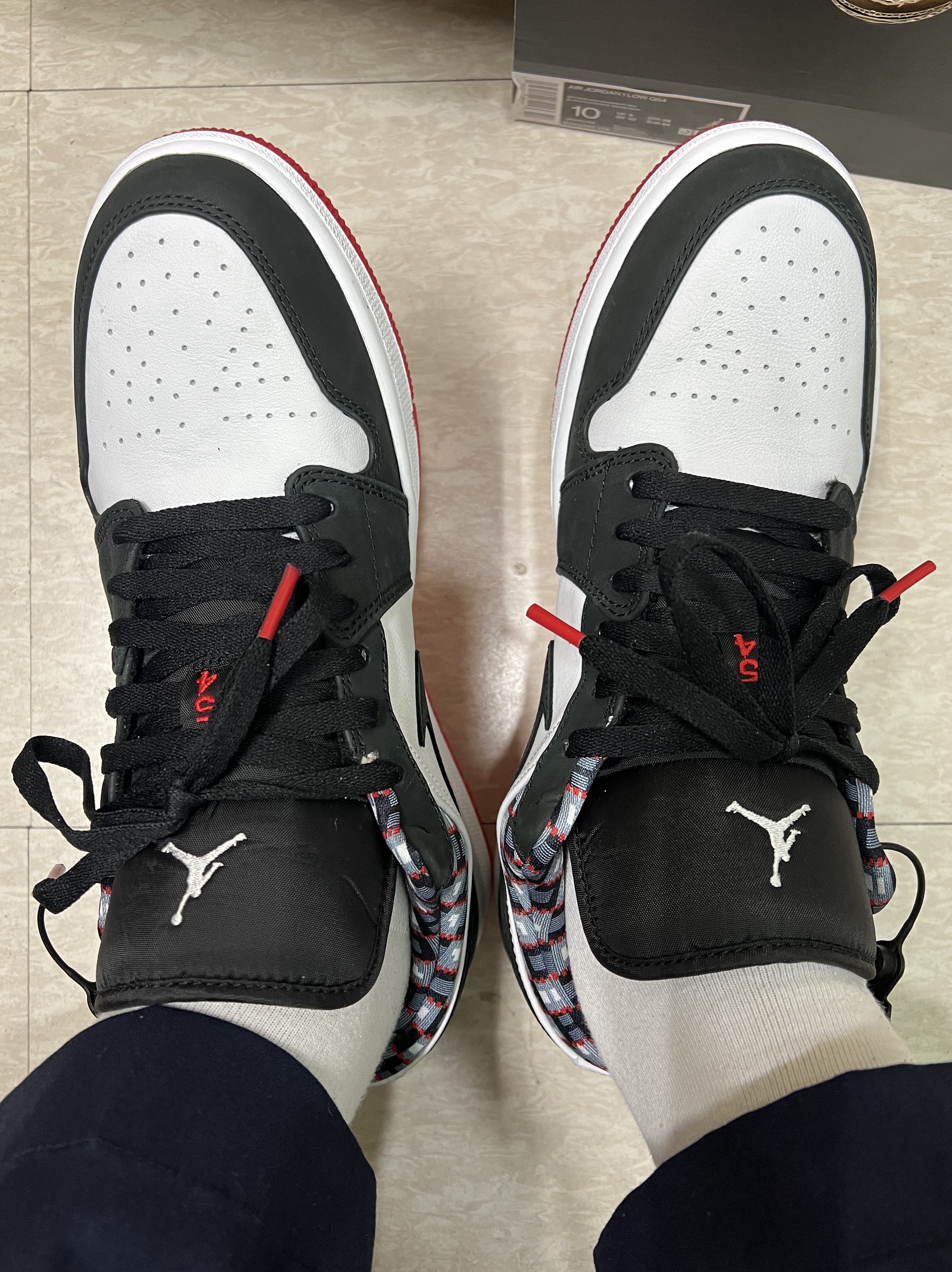 Jordan 1 Low Quai 54 2021 착용 스타일 - 5