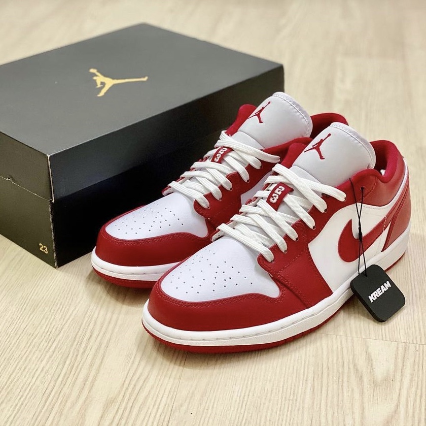 Jordan 1 Low Gym Red White 착용 스타일