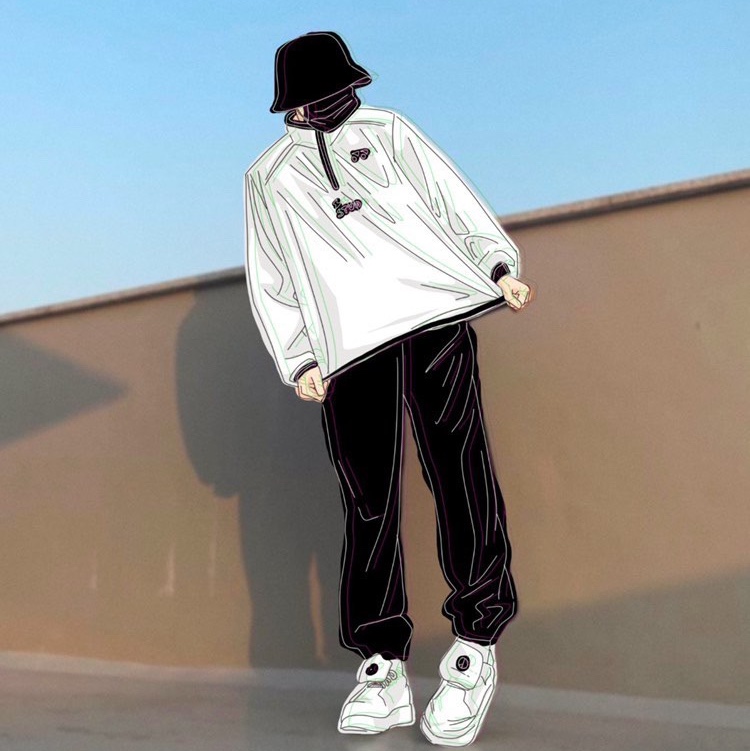 IAB Studio x Yonex Woven Pullover White, Nike x Peaceminusone Kwondo1 White 착용 스타일