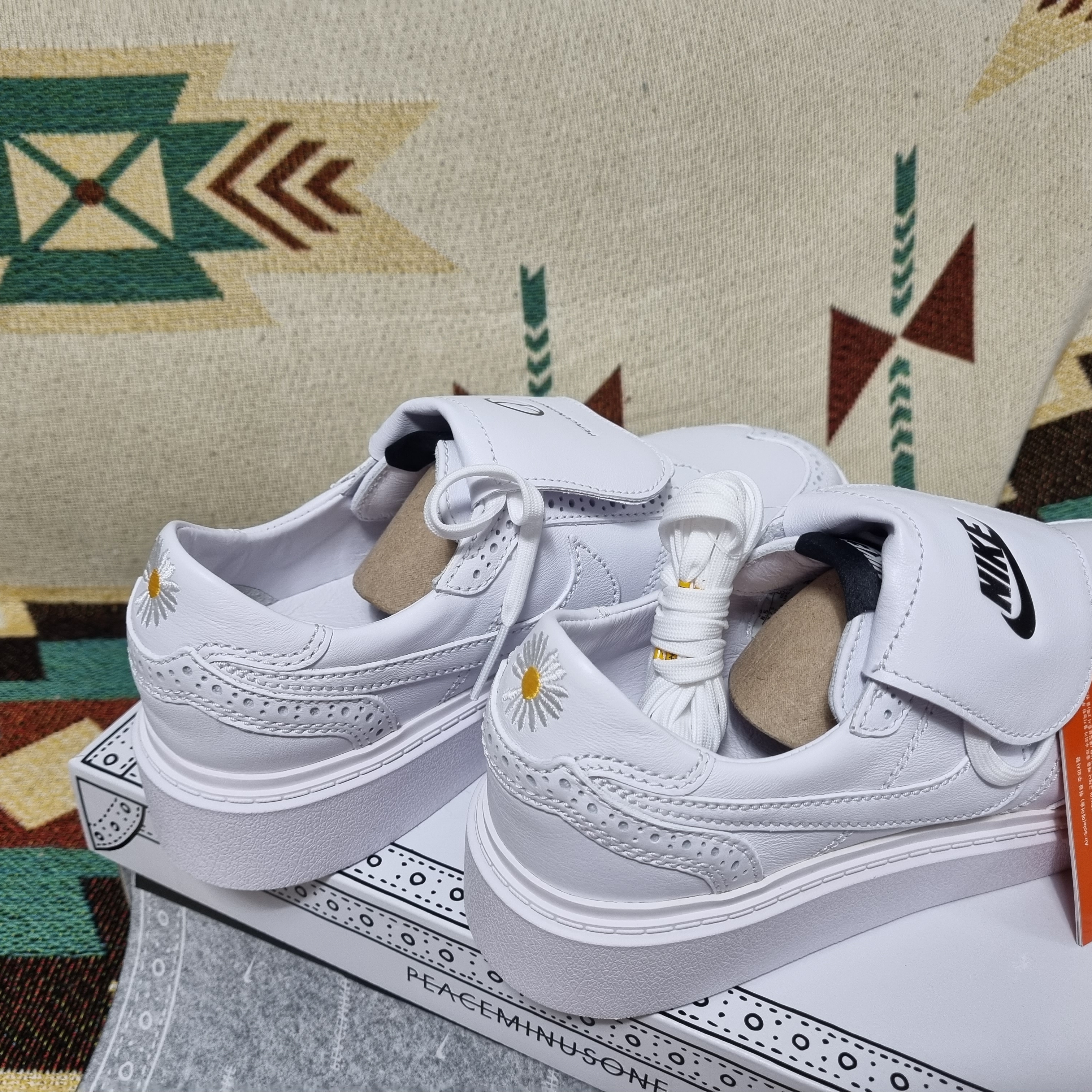 Nike x Peaceminusone Kwondo1 White 착용 스타일 - 2