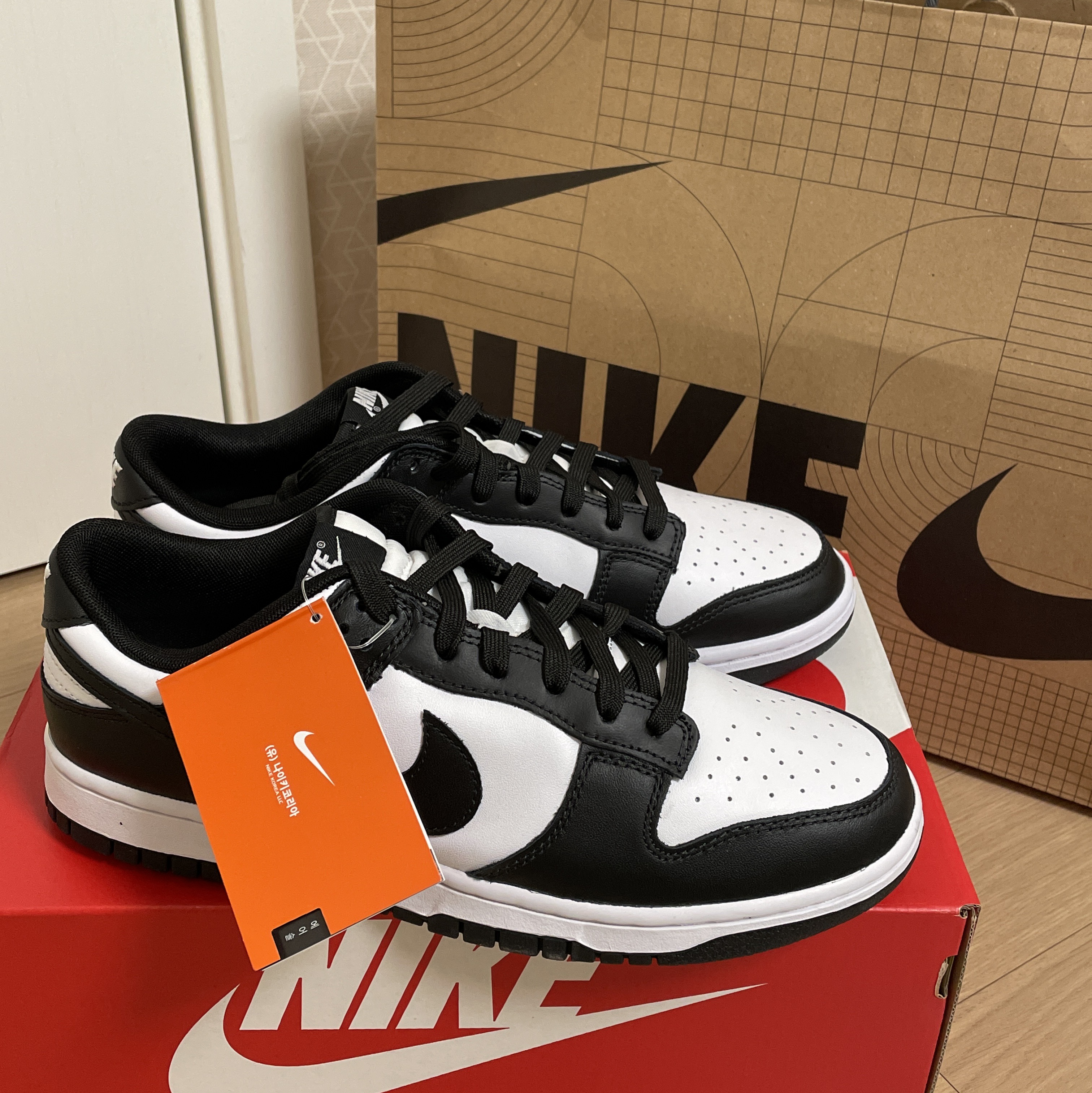 Nike Dunk Low Retro Black, (W) Nike Dunk Low Black 착용 스타일