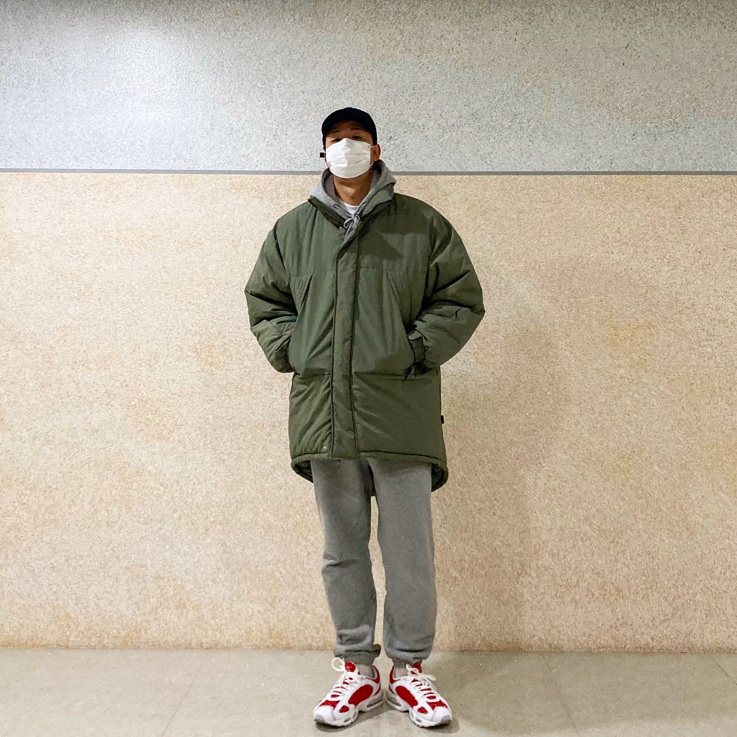 Nike x Supreme Air Max Tailwind 4 White 착용 스타일