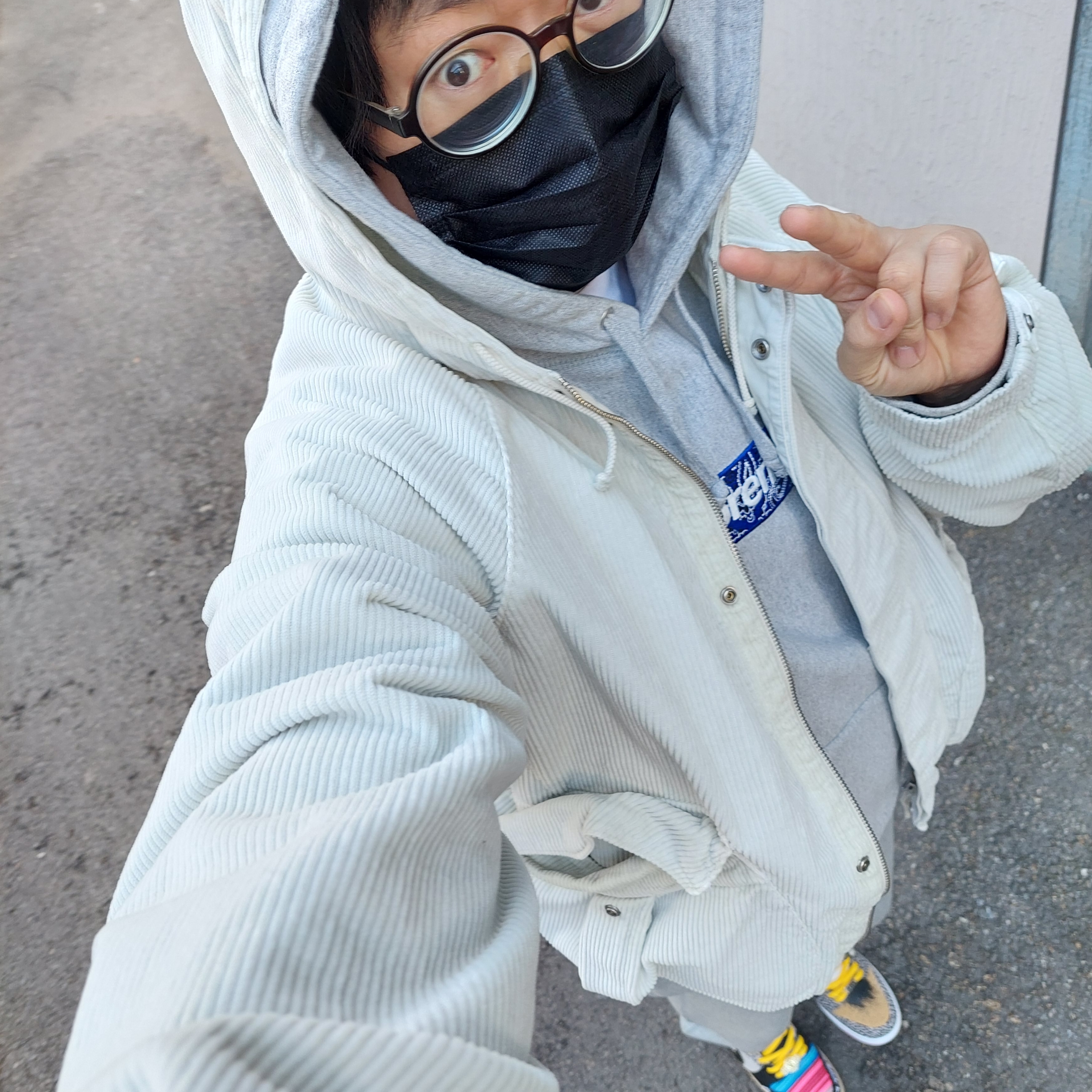 Supreme x Stone Island Corduroy Jacket Stone - 20FW, Nike SB Dunk Low What The Paul 착용 스타일