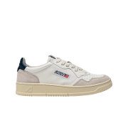 (W) Autry Medalist Low Leather Suede Sneakers White Blue
