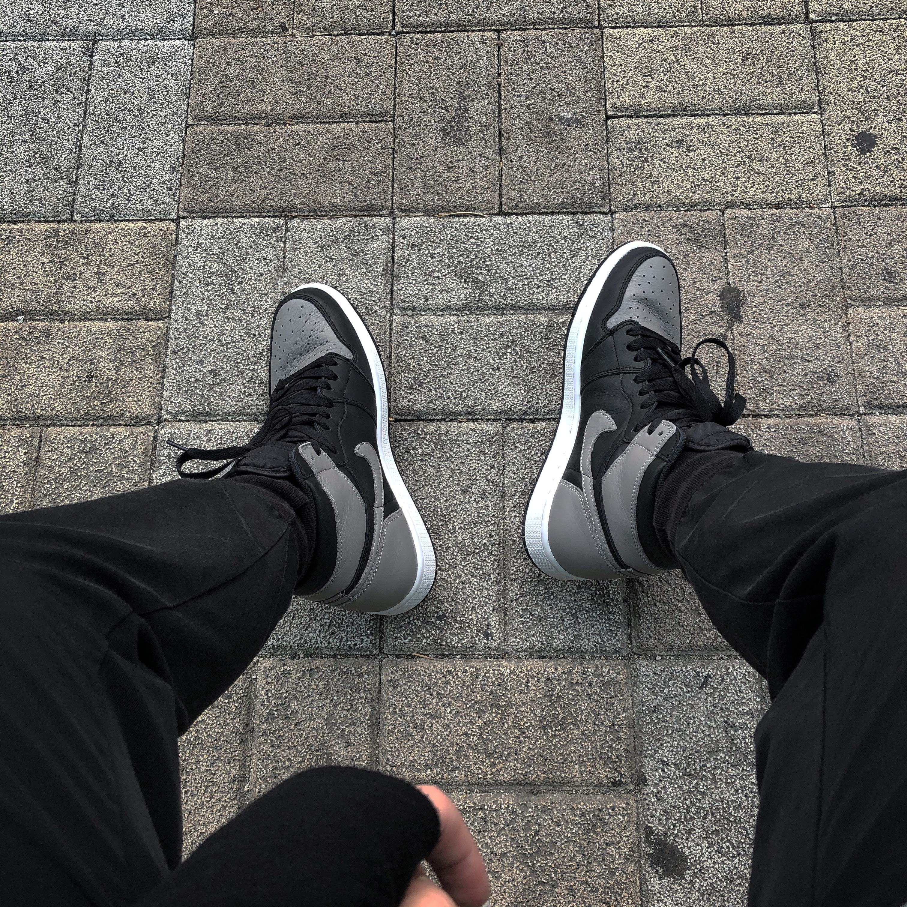 Jordan 1 Retro High OG Shadow 2018, (GS) Jordan 1 Retro High OG Shadow 2018 착용 스타일