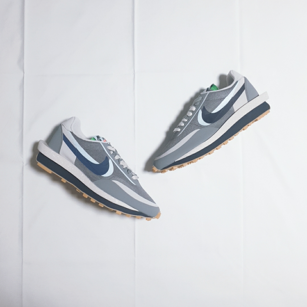 Nike x Sacai x Clot LDWaffle Cool Grey 착용 스타일 - 3