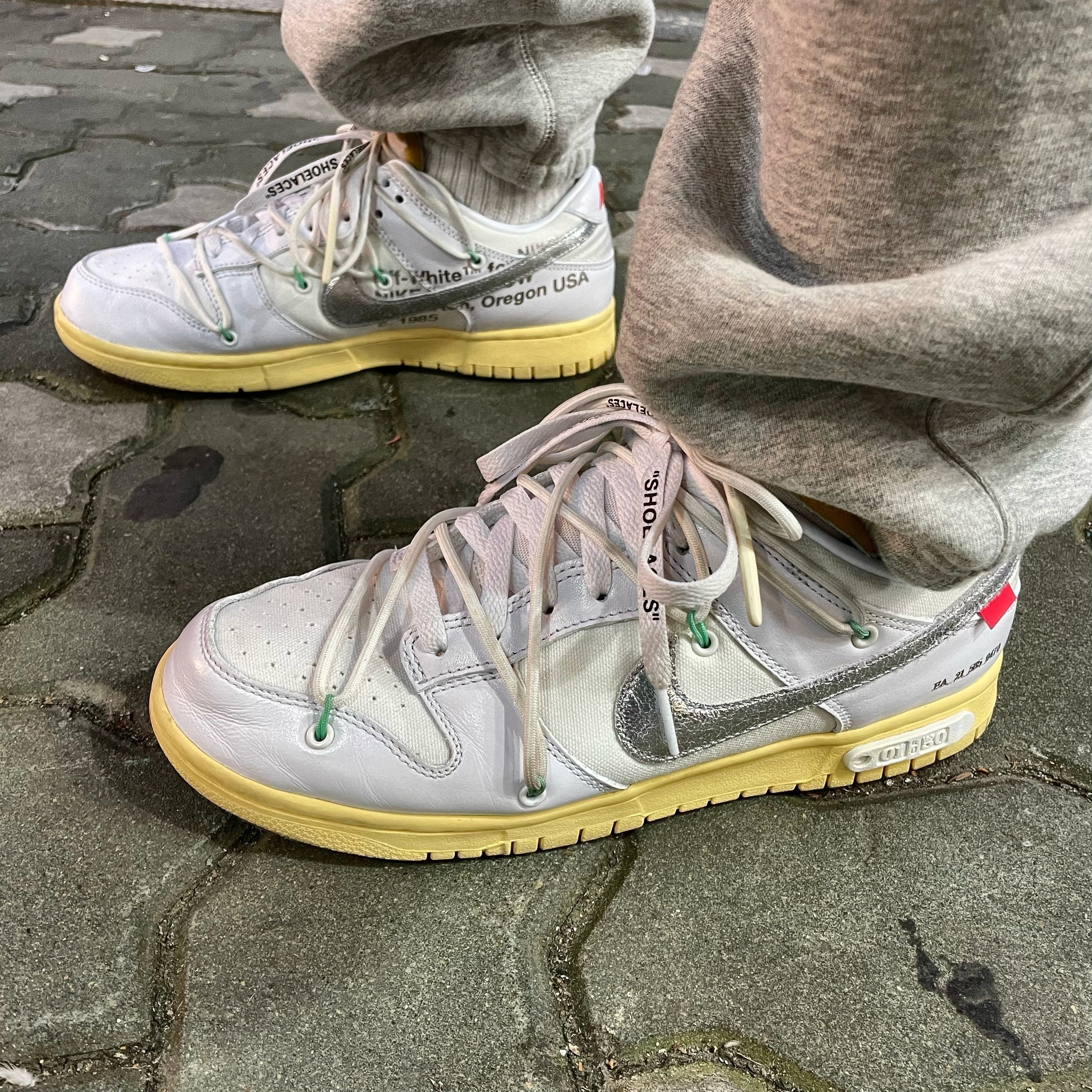 Nike x Off-White Dunk Low The 50 - Lot 1 착용 스타일