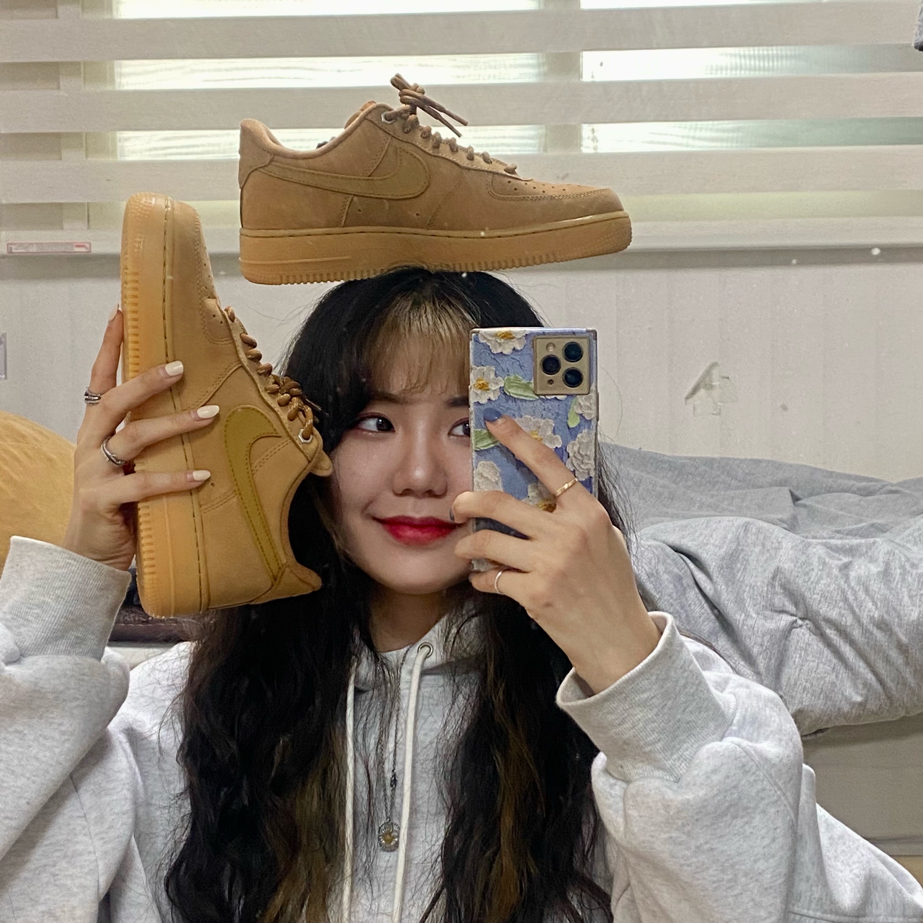 Nike Air Force 1 '07 WB Flax 착용 스타일 - 1