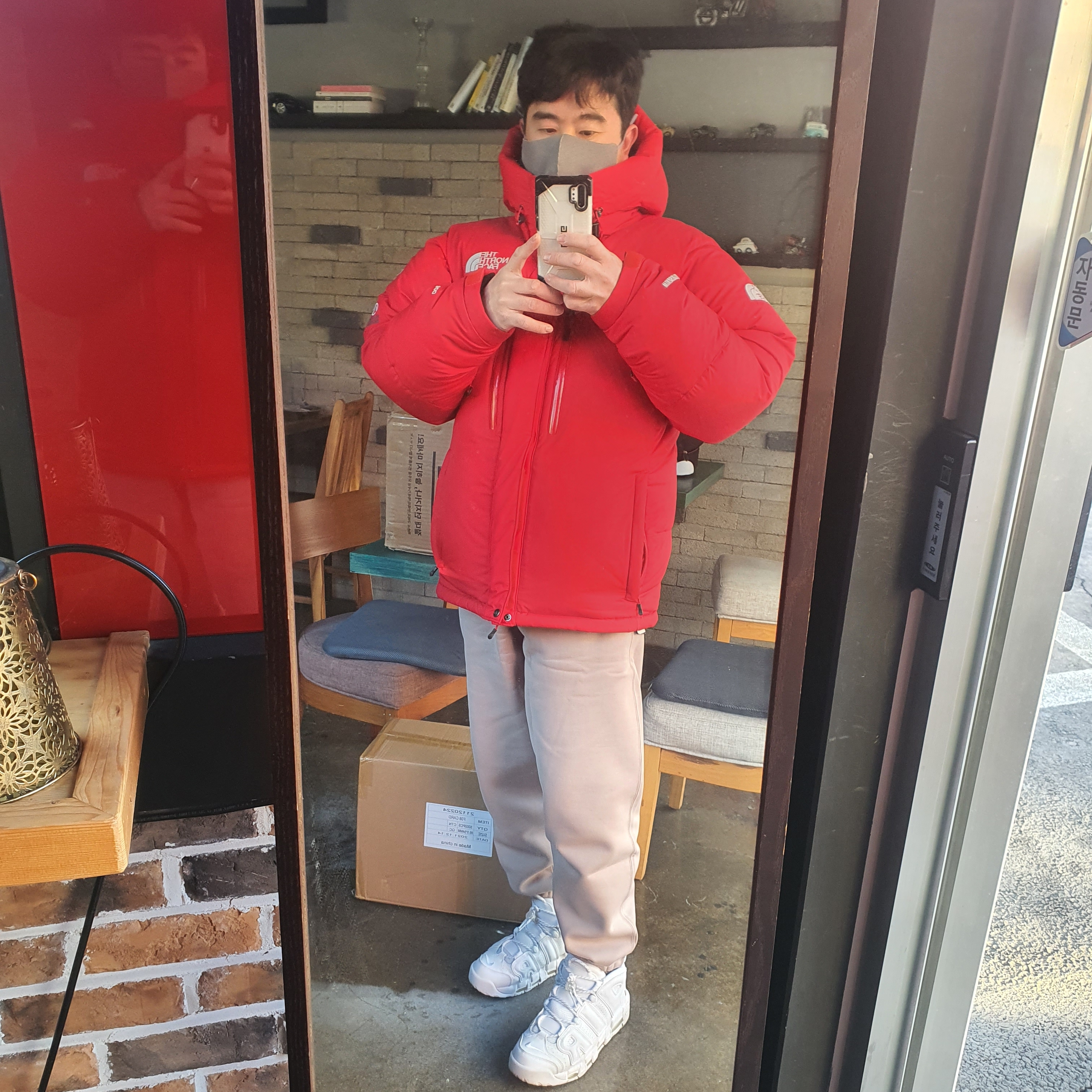 Nike NRG Solo Swoosh Fleece Pants Malt - Asia 착용 스타일