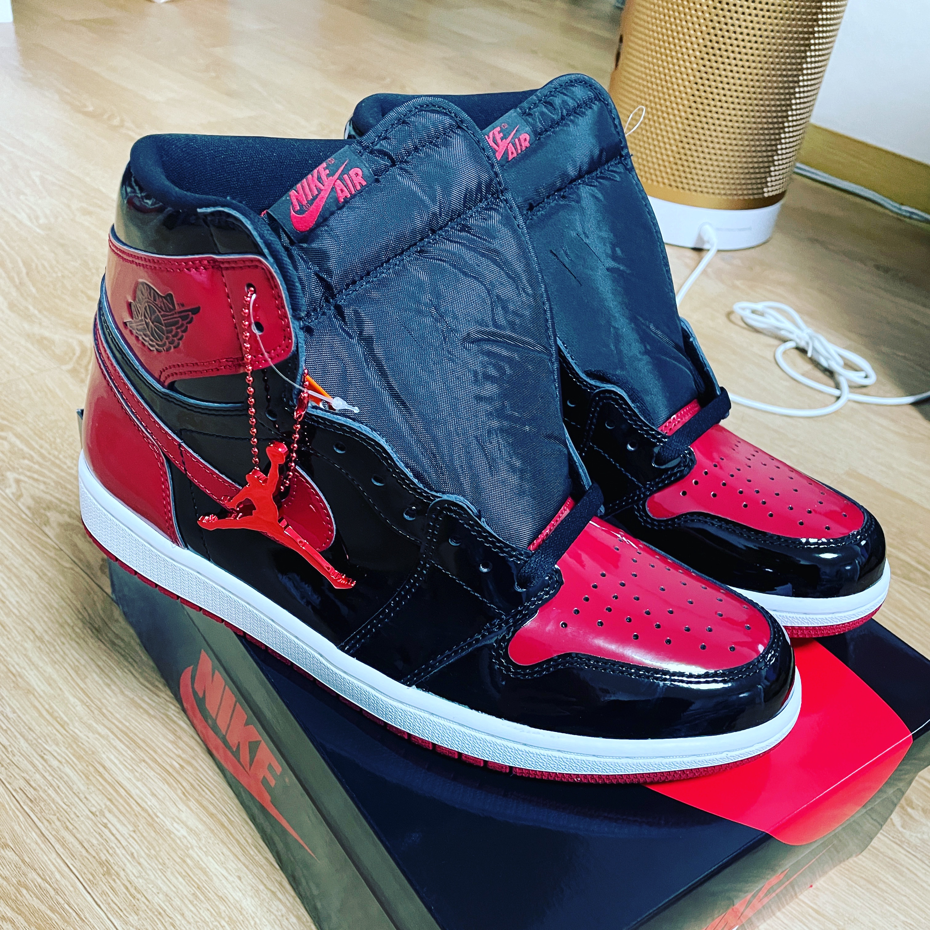 Jordan 1 Retro High OG Patent Bred 착용 스타일