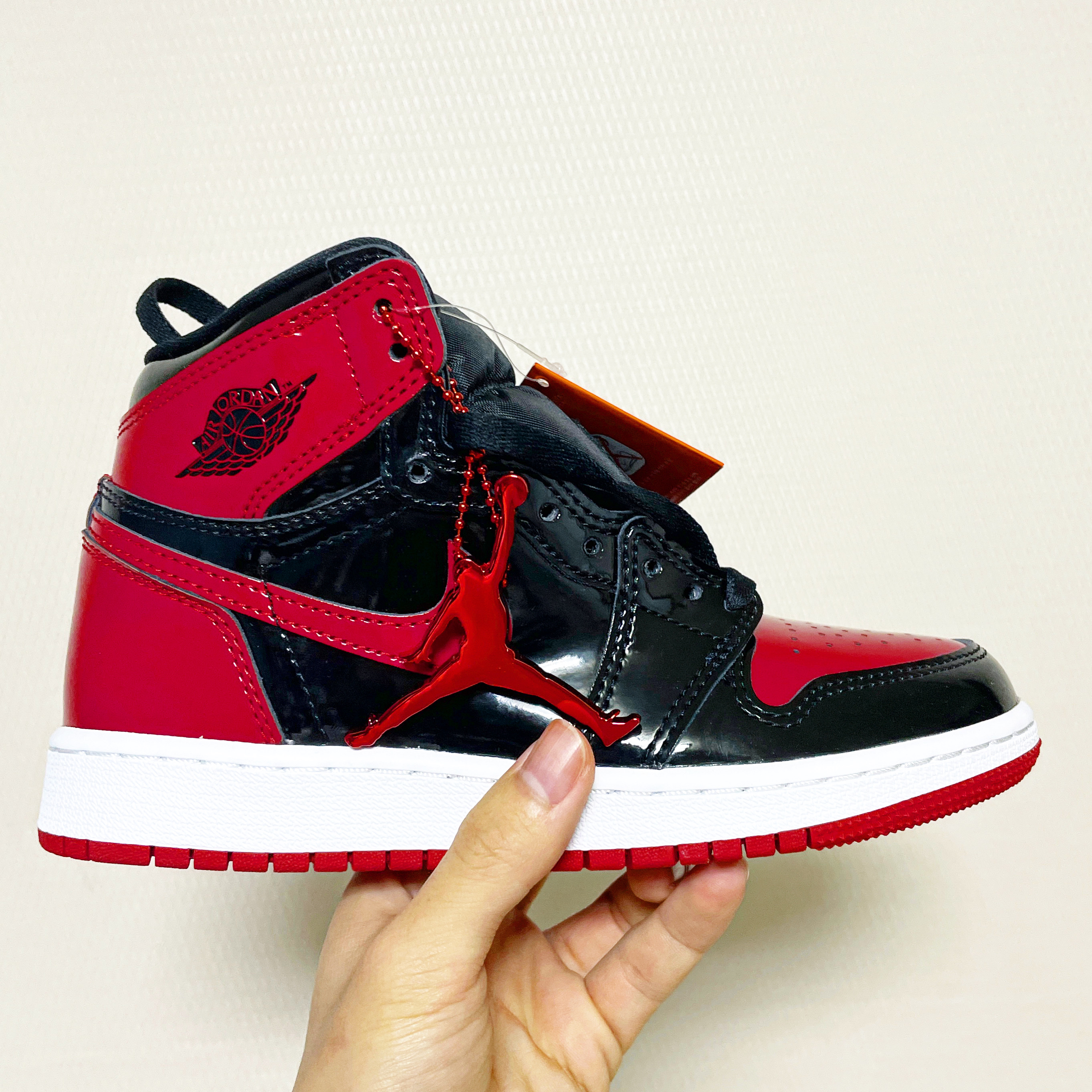 (GS) Jordan 1 Retro High OG Patent Bred 착용 스타일