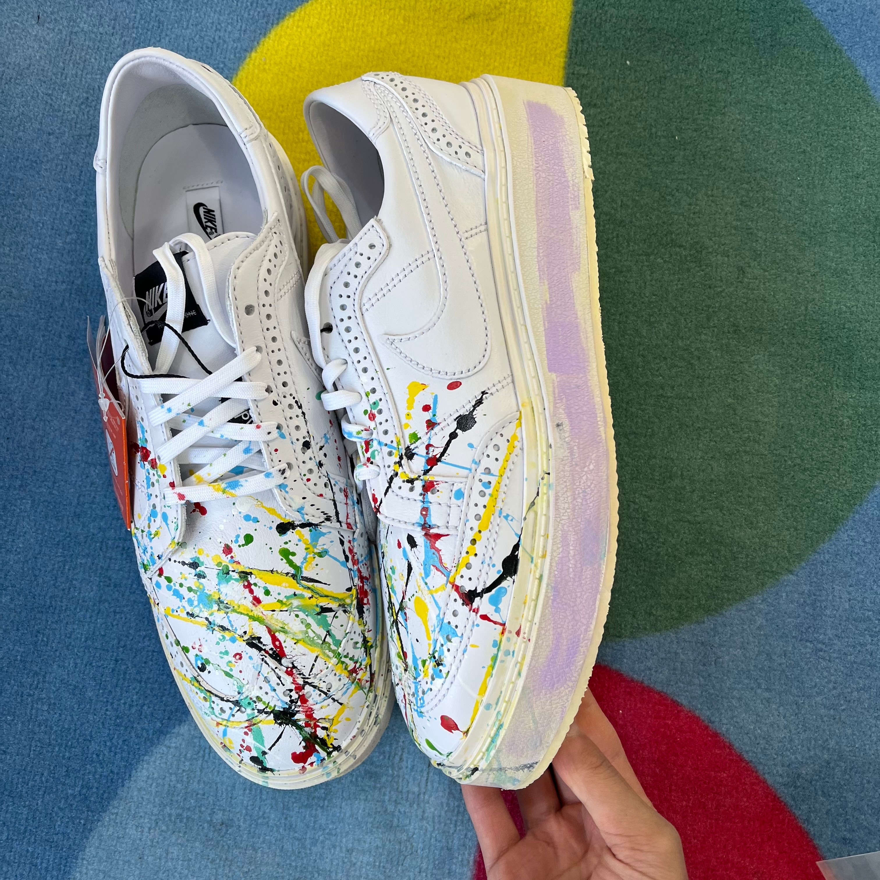 Nike x Peaceminusone Kwondo1 White 착용 스타일 - 4