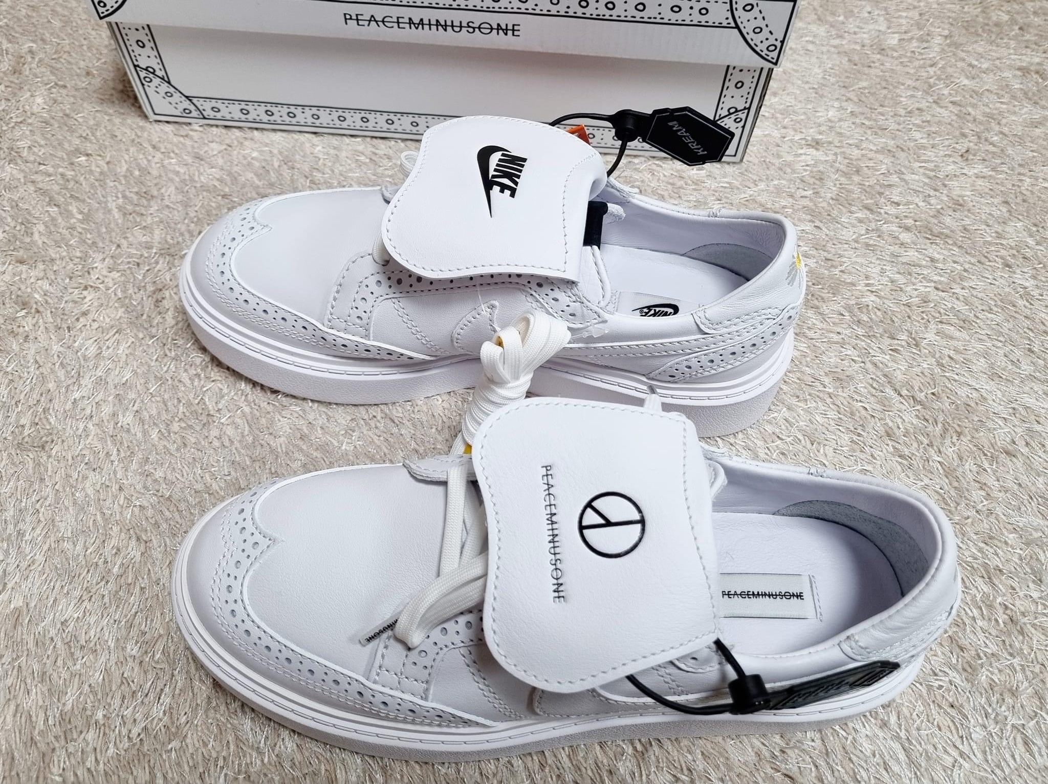 Nike x Peaceminusone Kwondo1 White 착용 스타일 - 1