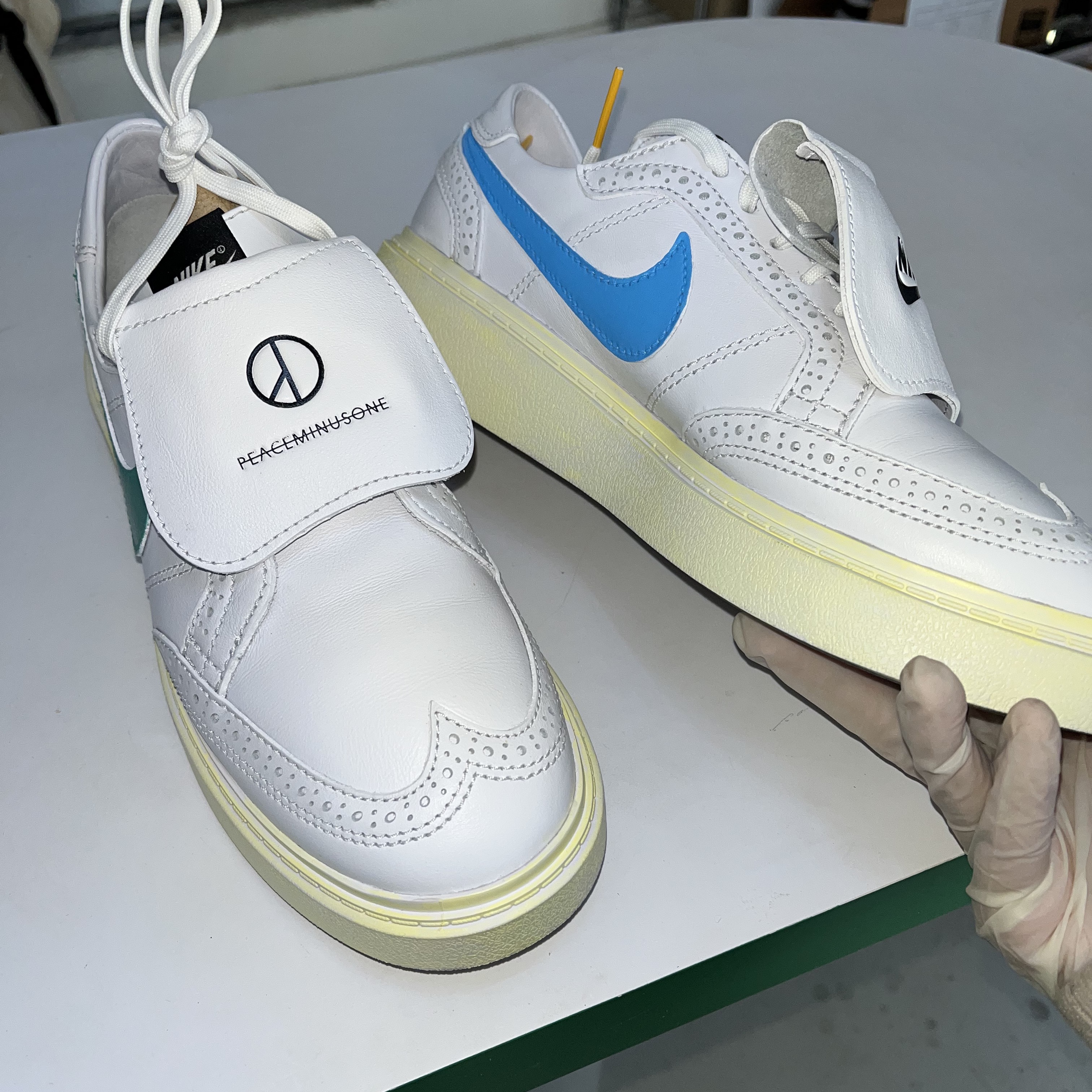 Nike x Peaceminusone Kwondo1 White 착용 스타일 - 2