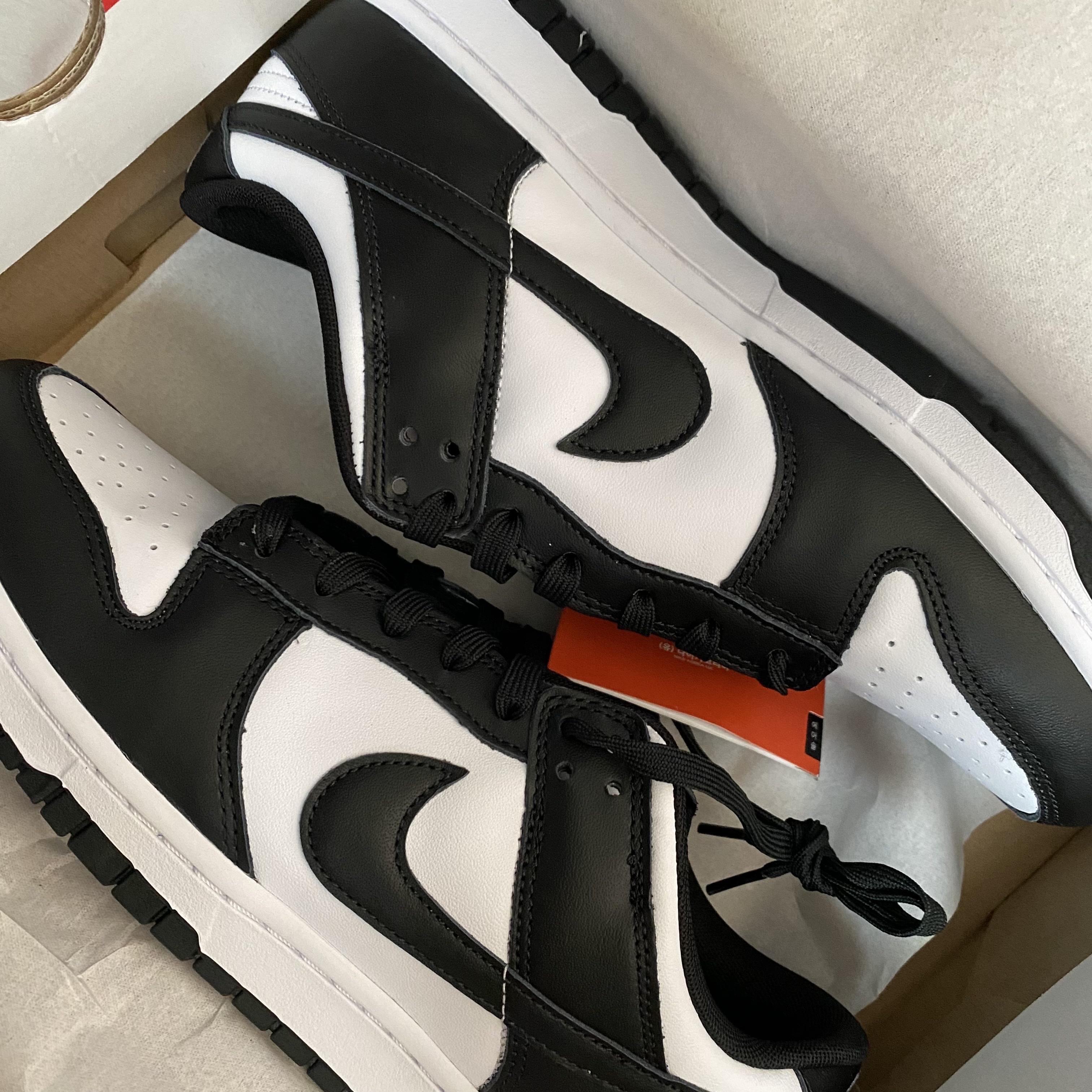 Nike Dunk Low Retro Black, (W) Nike Dunk Low Black 착용 스타일