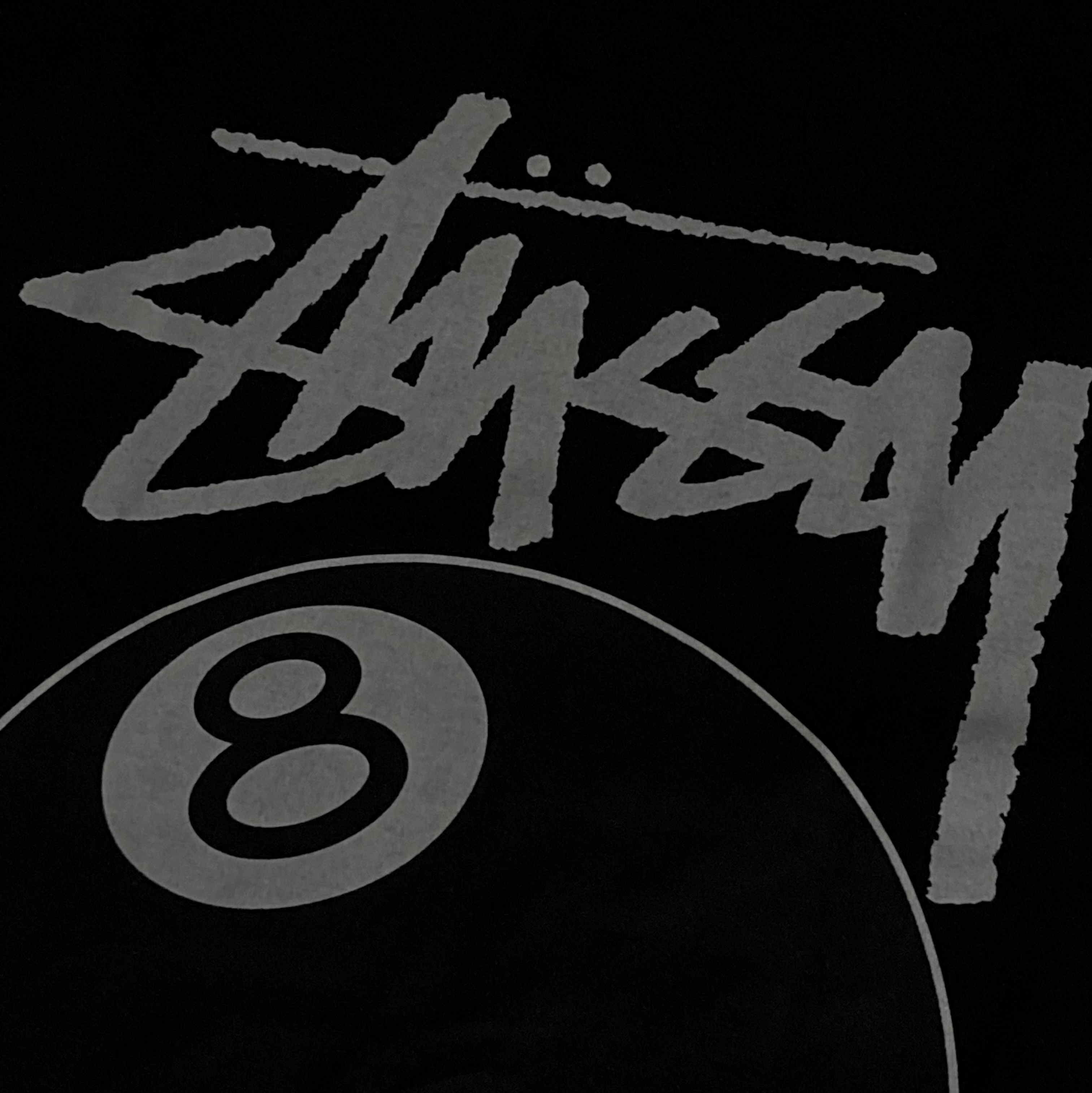 Stussy 8 Ball Pigment Dyed T-Shirt Black - 21FW 착용 스타일