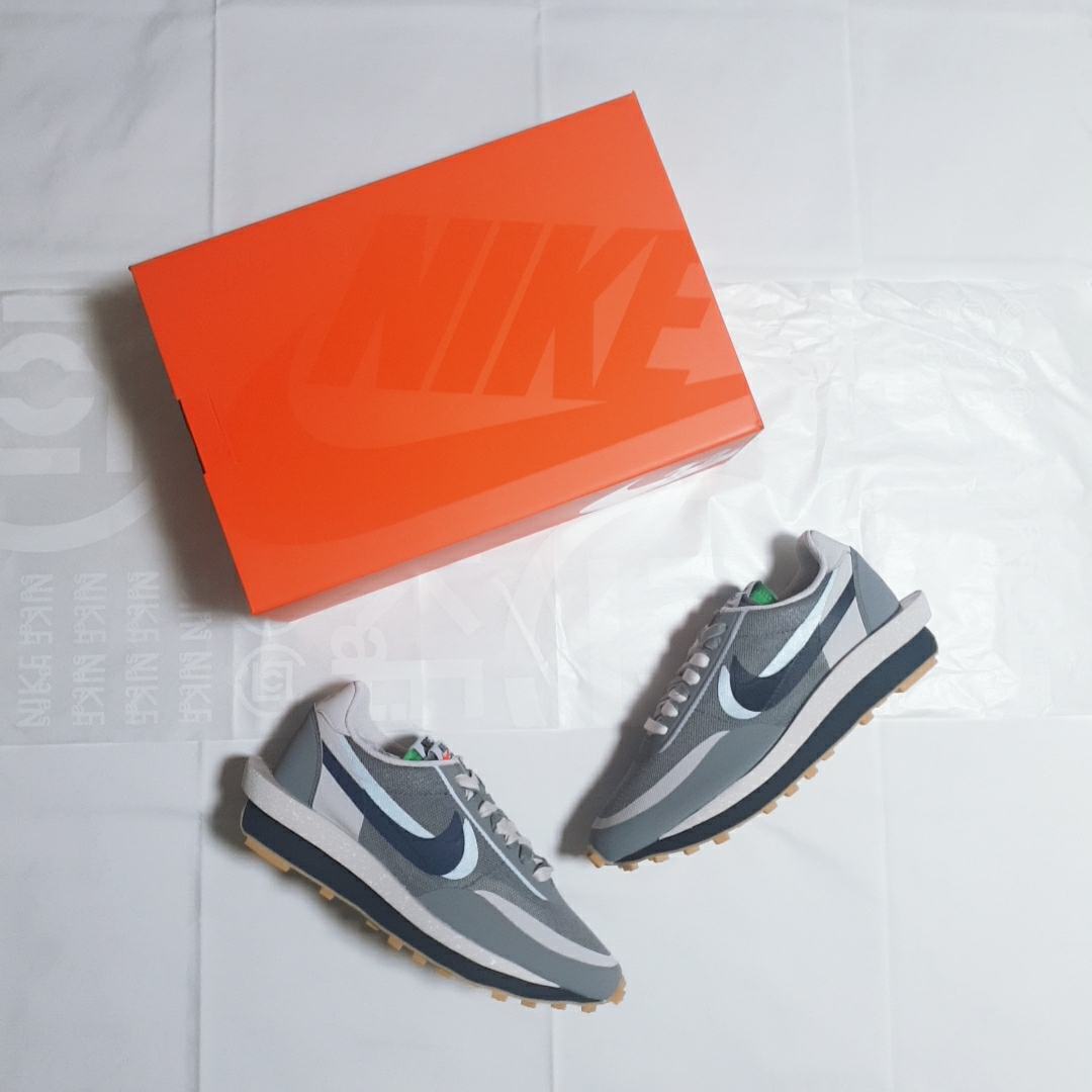 Nike x Sacai x Clot LDWaffle Cool Grey 착용 스타일 - 5