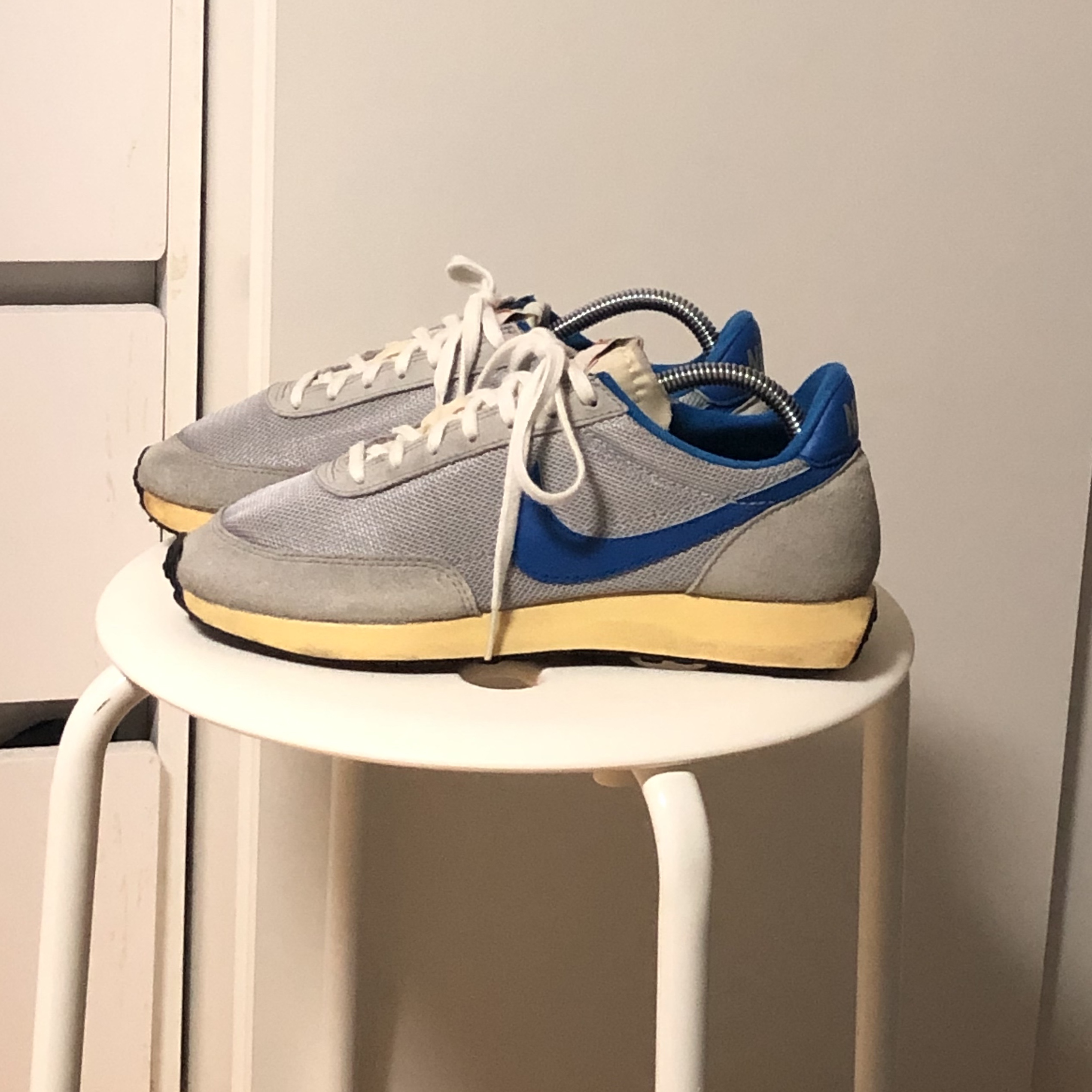 Nike Air Tailwind VNTG QS Metallic Silver Blue Spark, Nike Air Tailwind VNTG QS Metallic Silver Blue Spark 착용 스타일 - 2