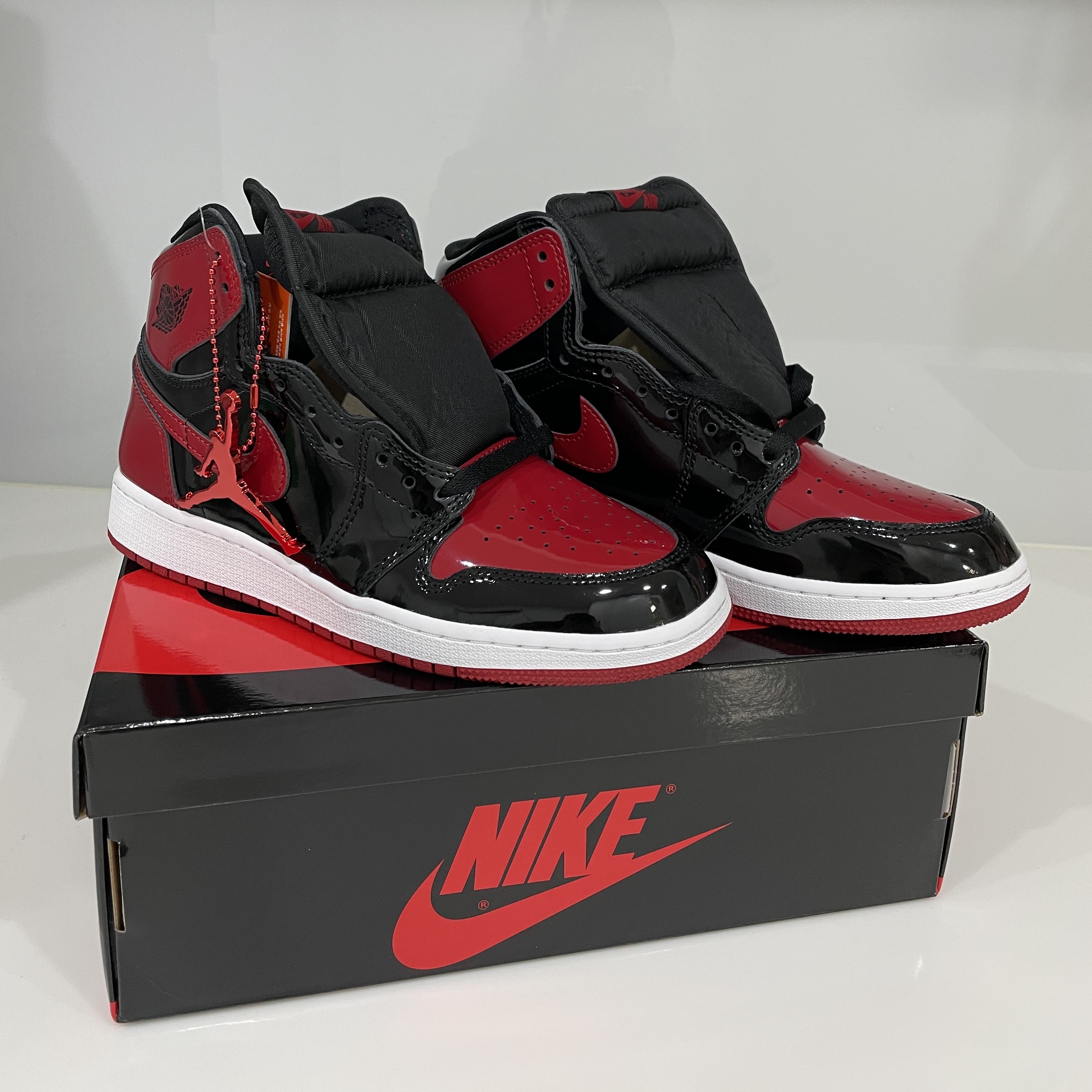(GS) Jordan 1 Retro High OG Patent Bred 착용 스타일