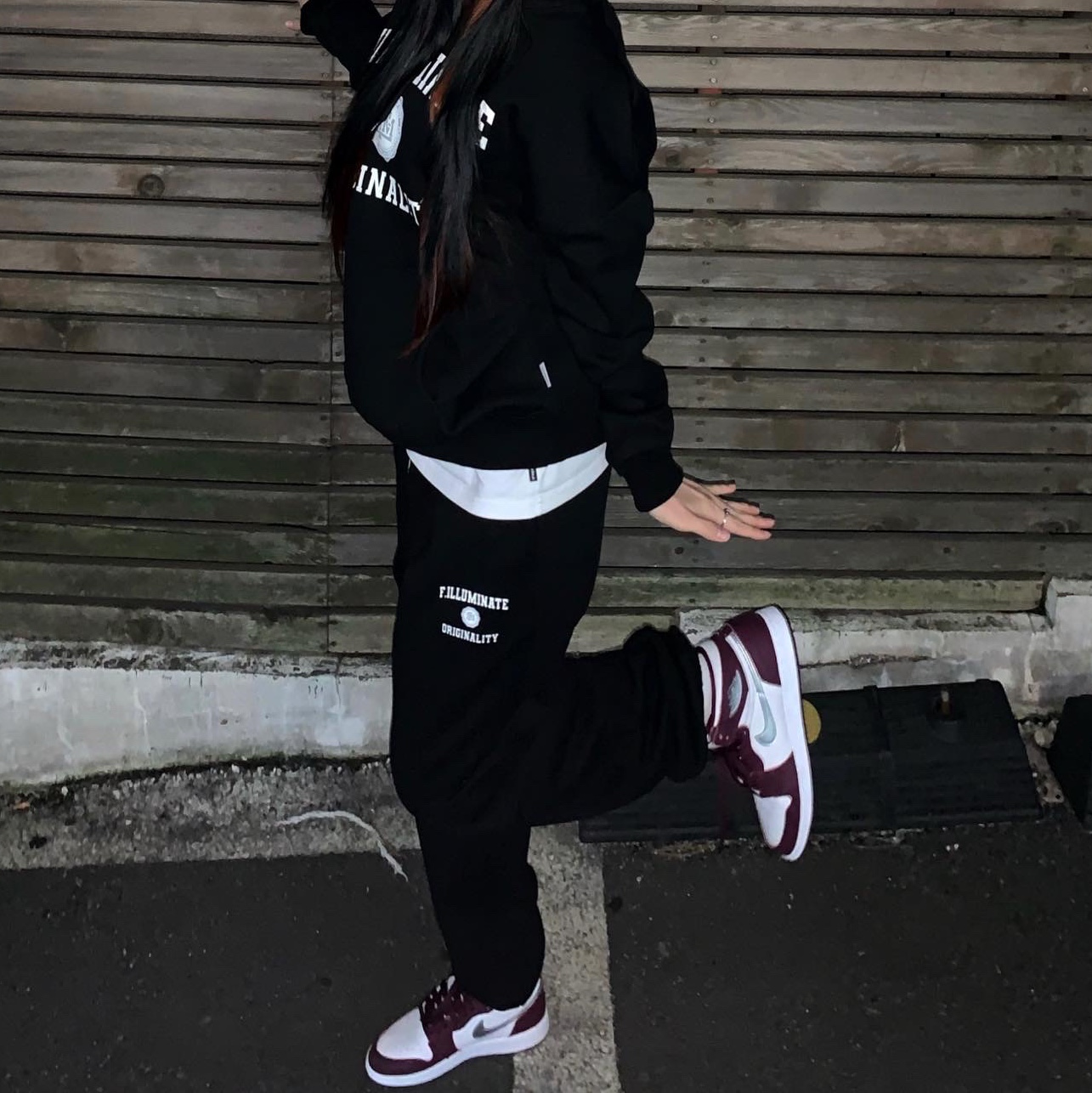 Jordan 1 Retro High OG Bordeaux 착용 스타일