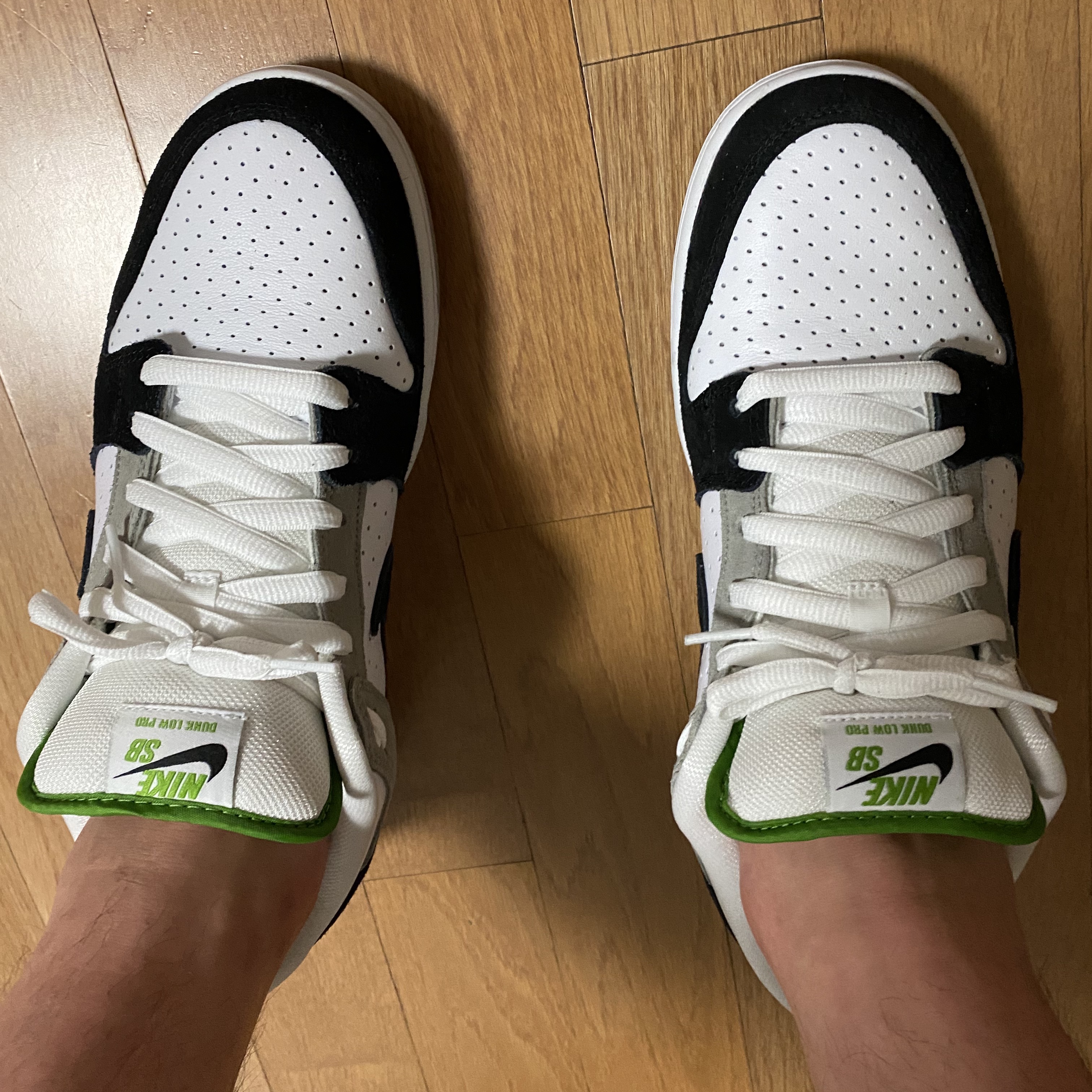 Nike SB Dunk Low Pro Chlorophyll 착용 스타일