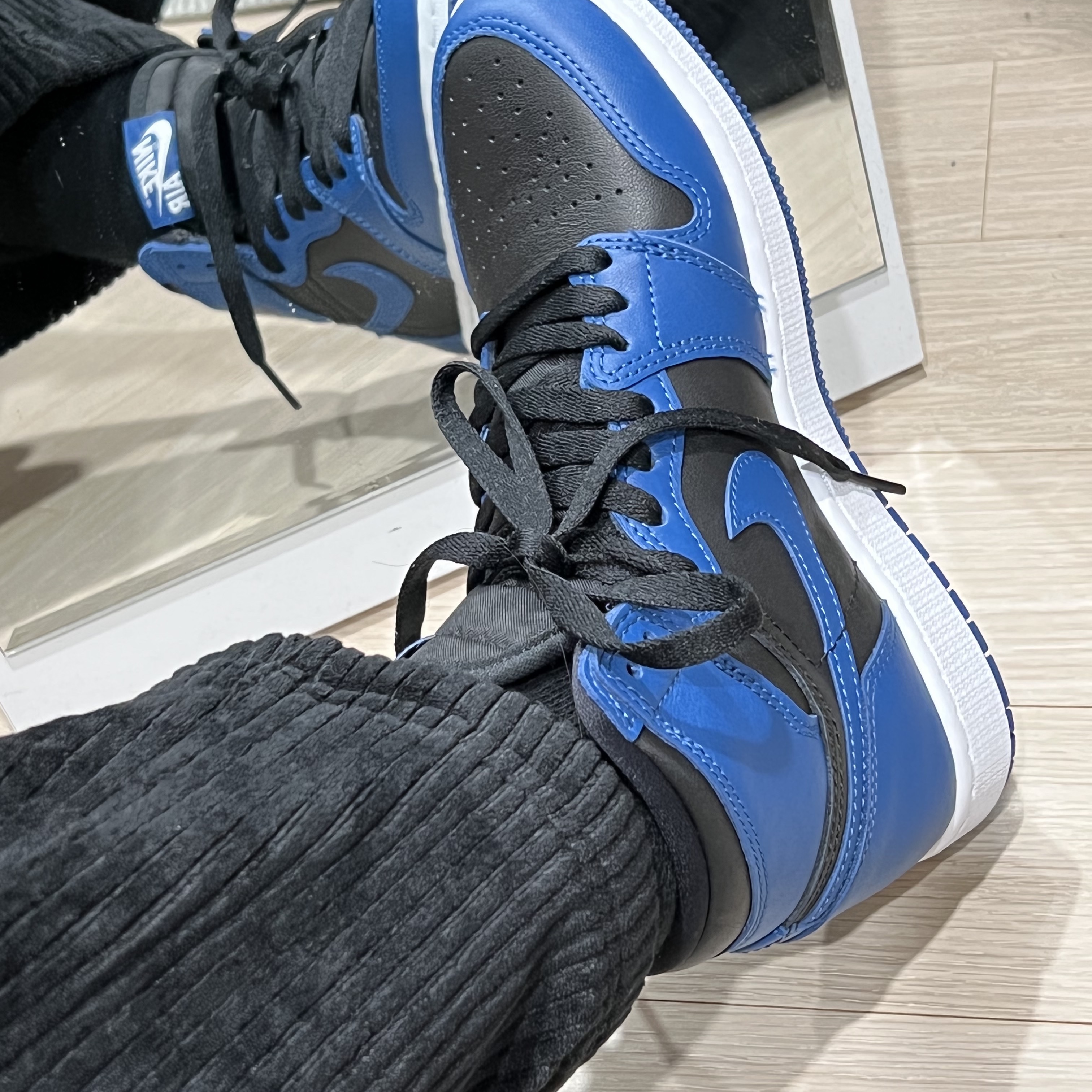 (GS) Jordan 1 Retro High OG Dark Marina Blue 착용 스타일