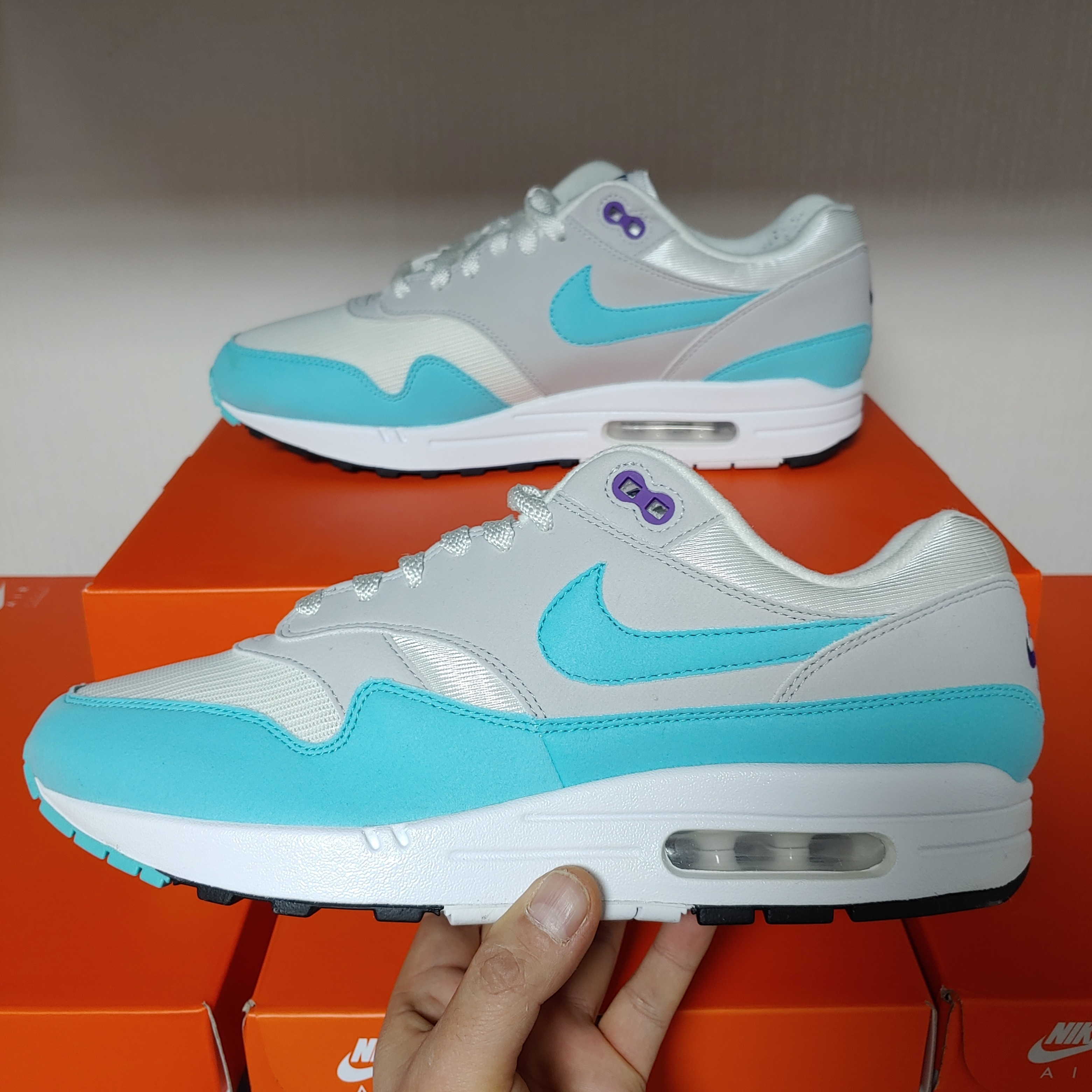 Nike Air Max 1 Anniversary Aqua 착용 스타일 - 2