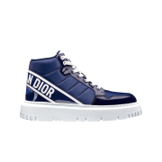 (W) Dior D-Player Sneakers Quilted Nylon Navy Blue