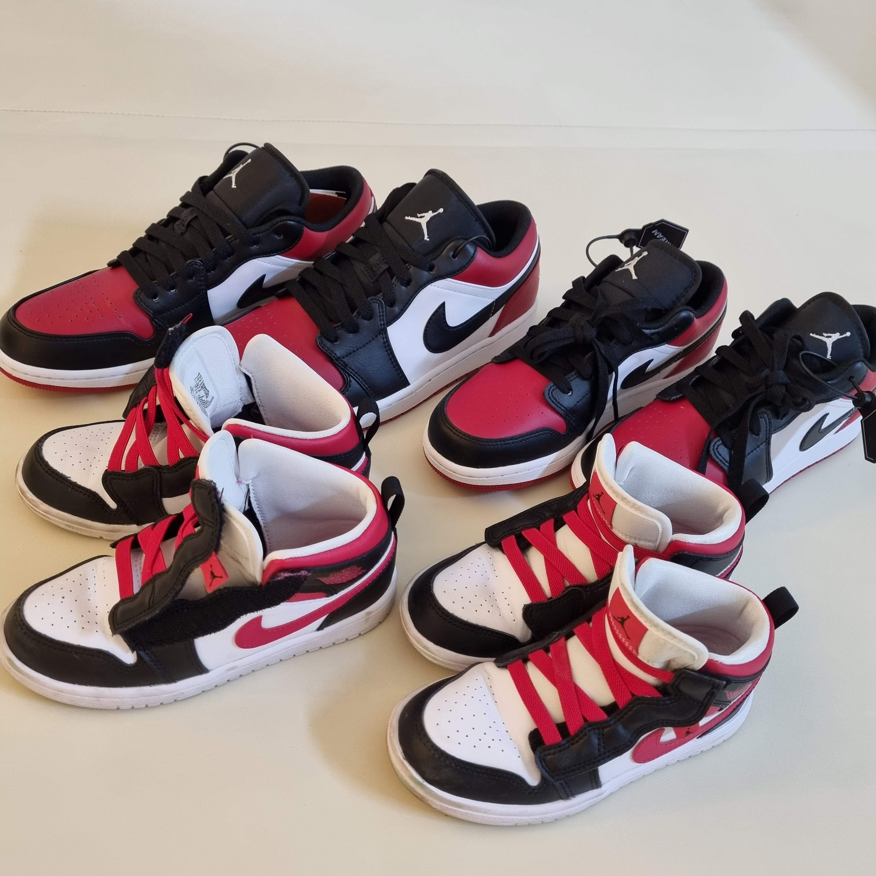 (GS) Jordan 1 Low Bred Toe, Jordan 1 Low Bred Toe 착용 스타일 - 4