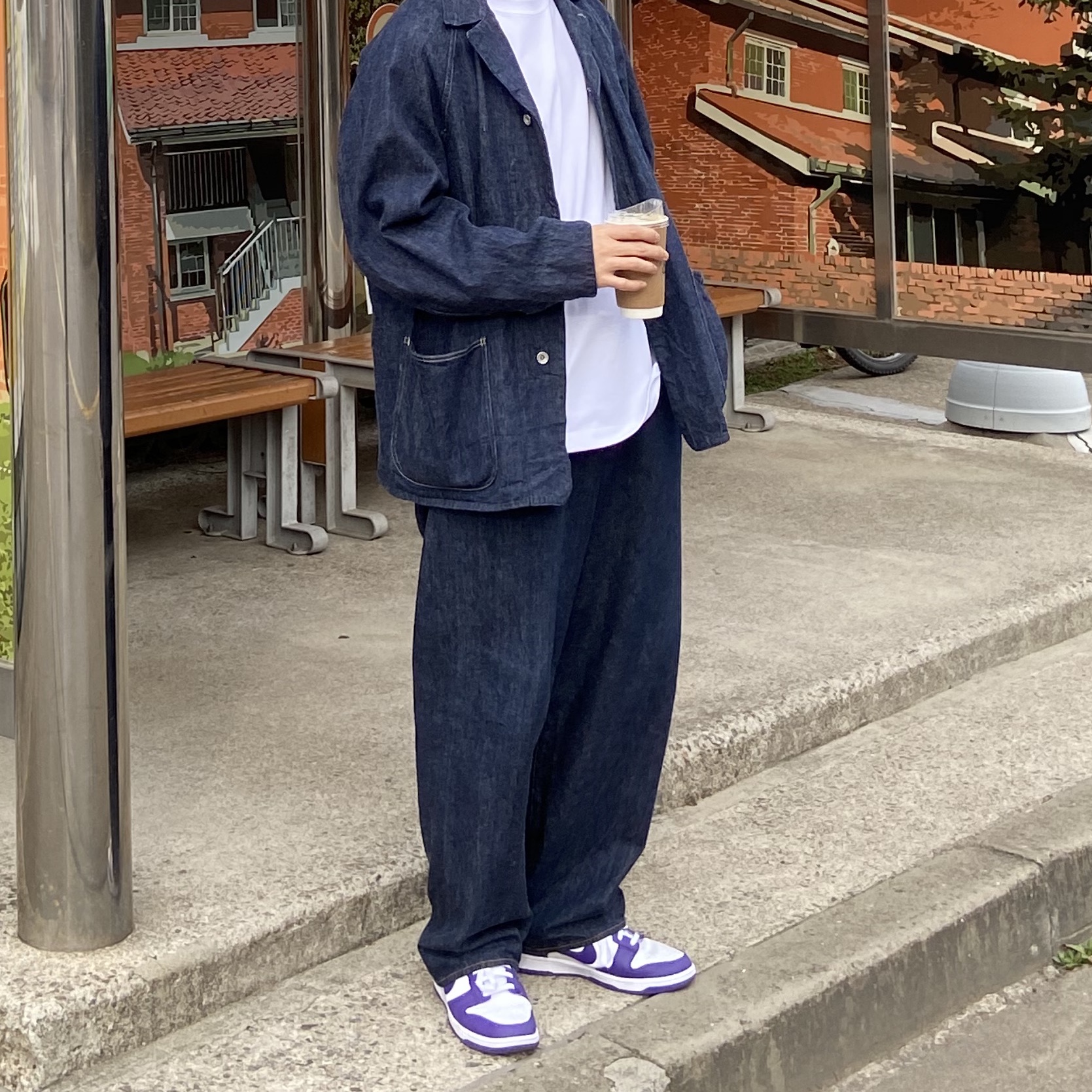 New Balance 992 Made in USA Grey - D Standard, Nike Dunk Low Retro Championship Court Purple 착용 스타일 - 3