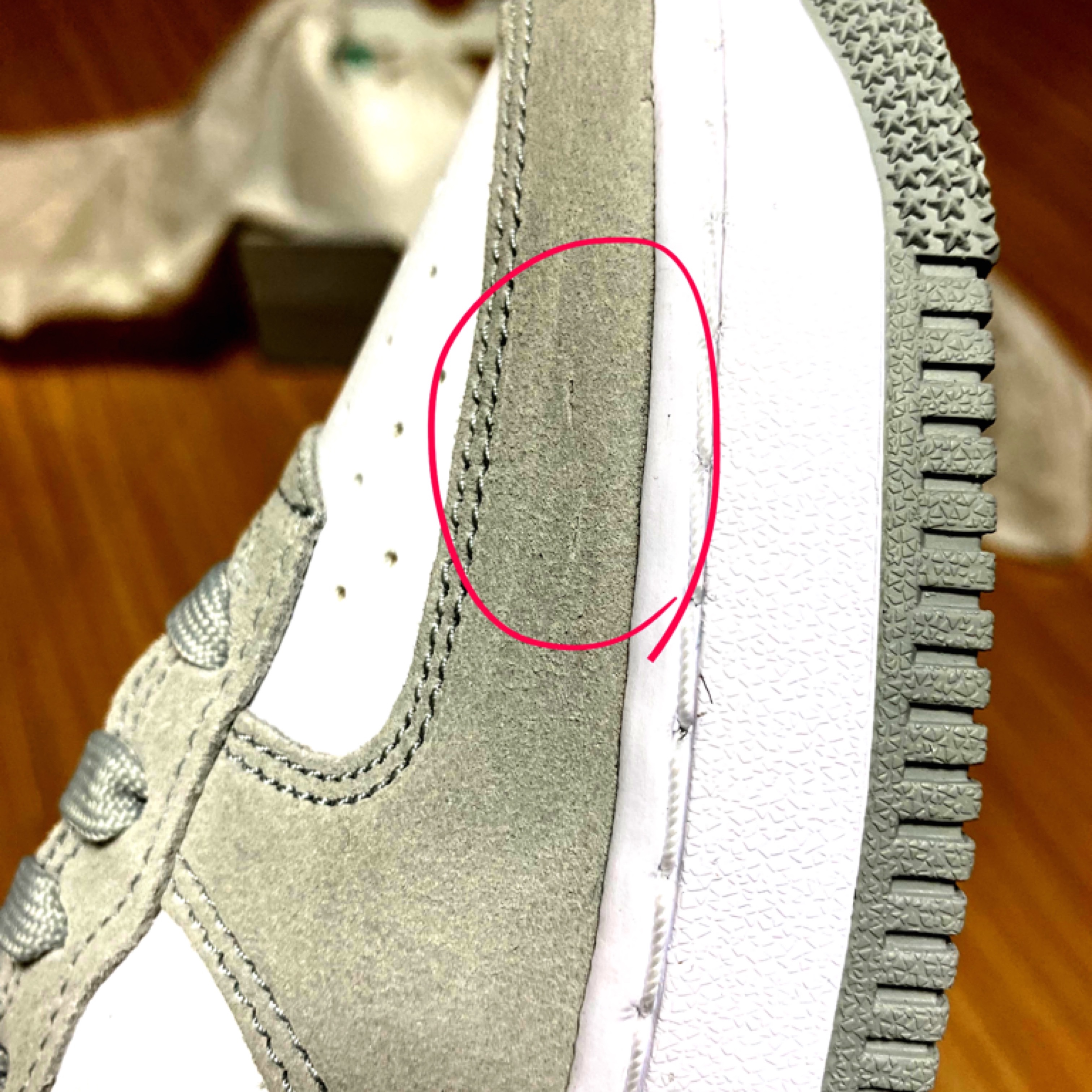 (GS) Nike Air Force 1 LV8 Athletic Club Light Smoke Grey Marina 착용 스타일 - 1