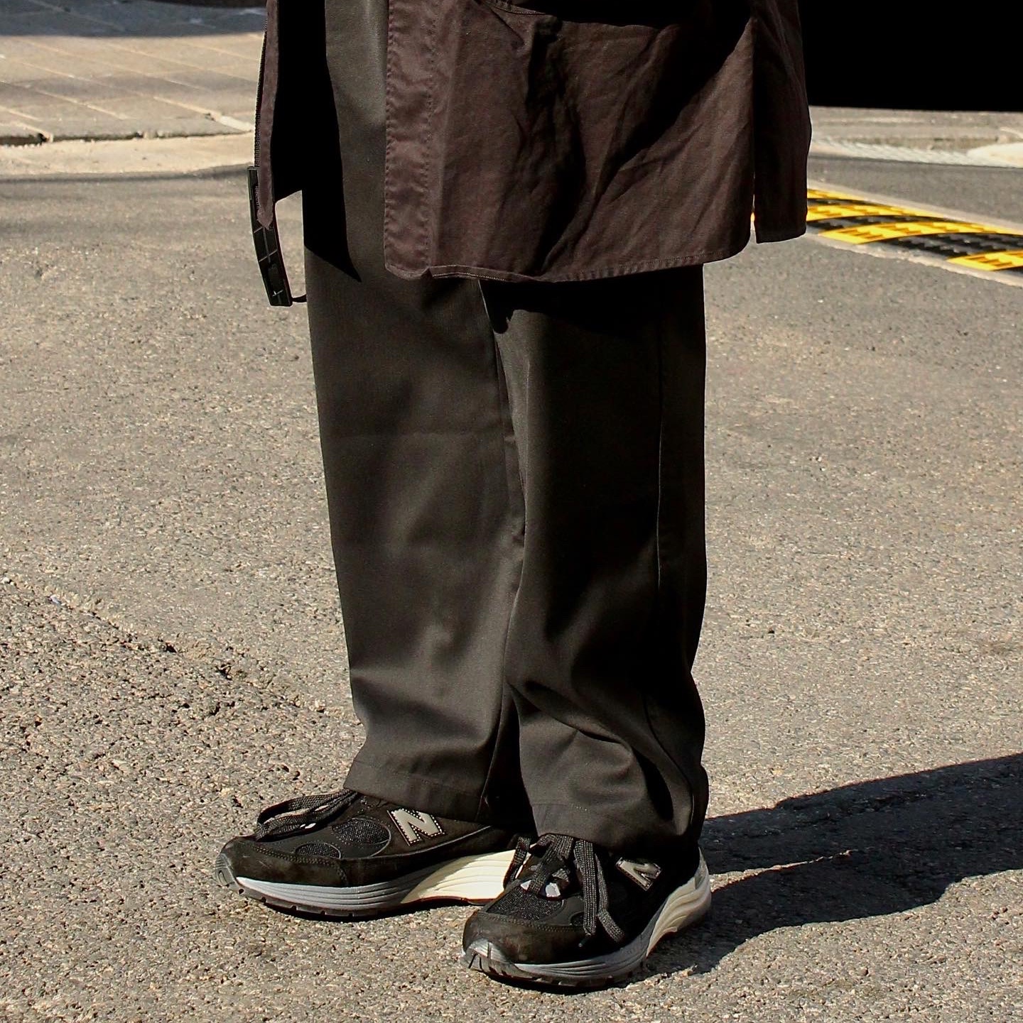 New Balance 992 Made in USA Black 착용 스타일