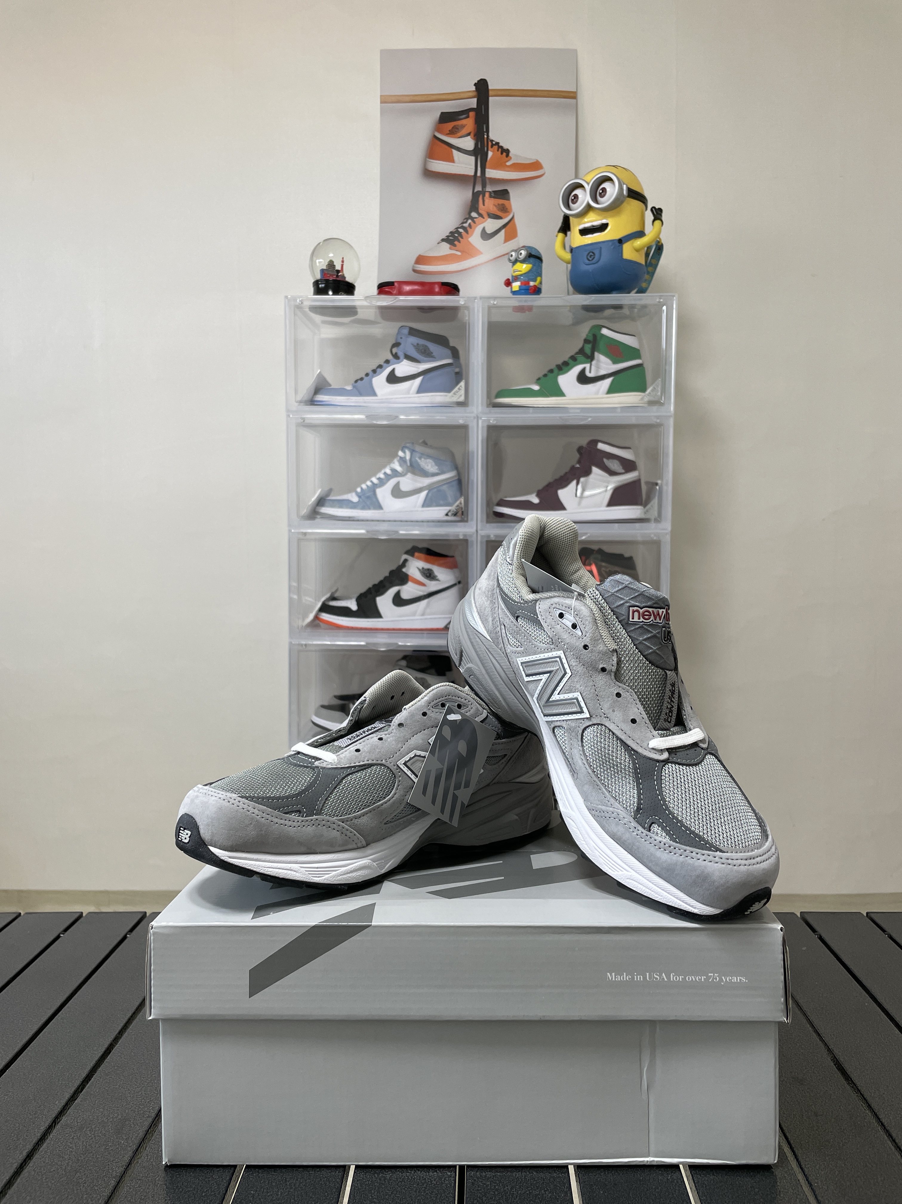 New Balance 990v3 Made in USA Grey - D Standard 착용 스타일
