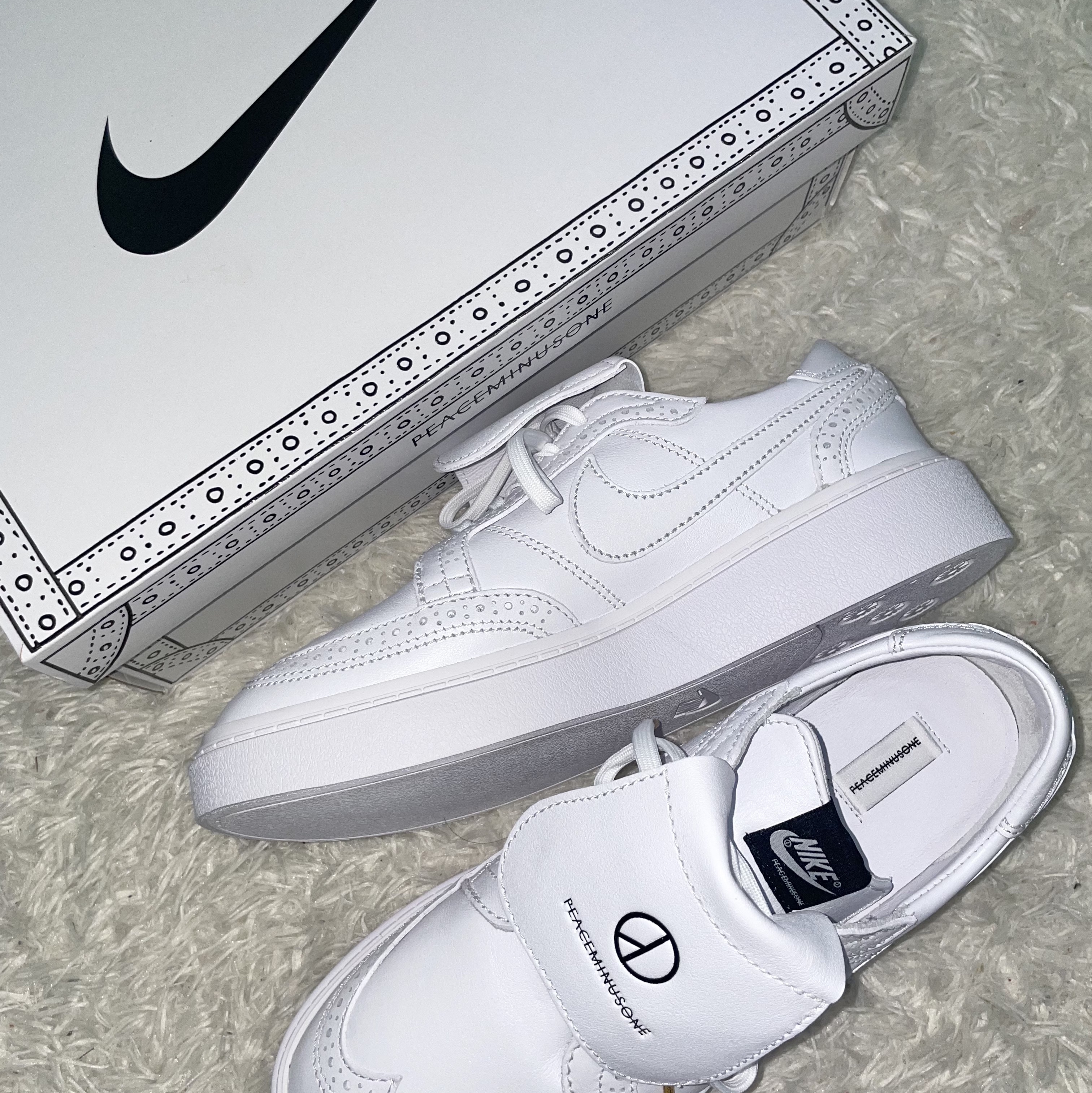 Nike x Peaceminusone Kwondo1 White 착용 스타일