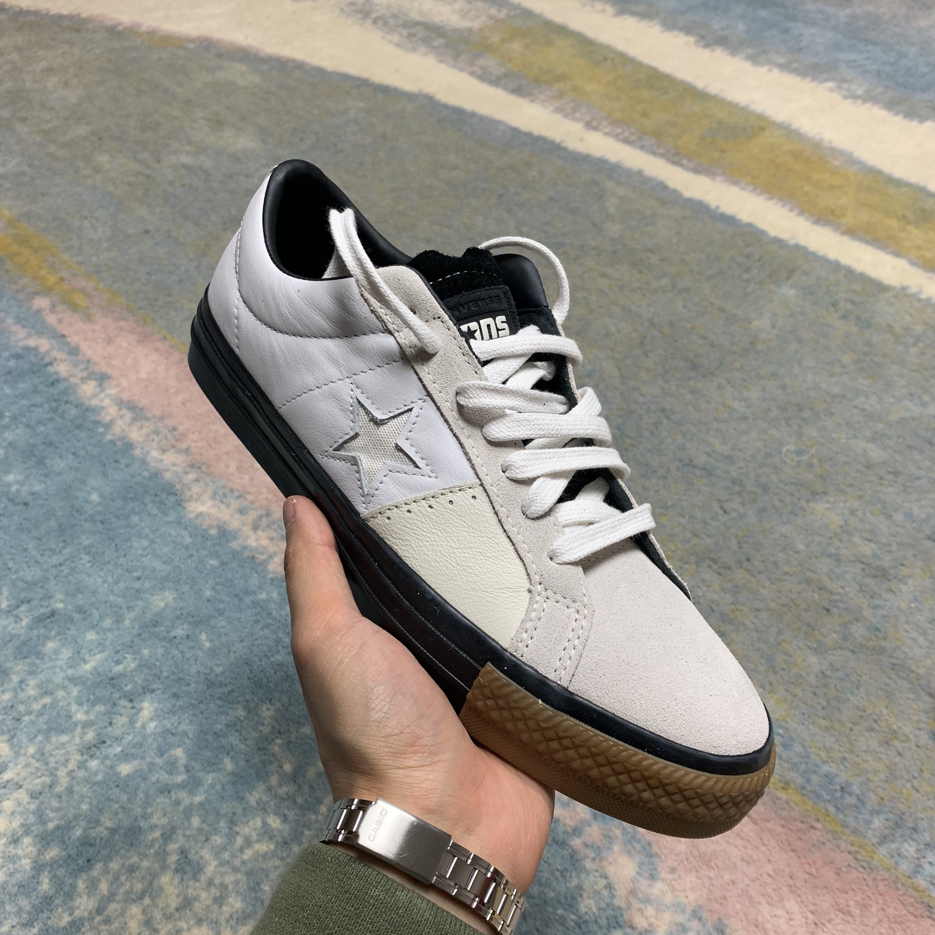 Converse x Carhartt WIP One Star Pro Low White 착용 스타일 - 2
