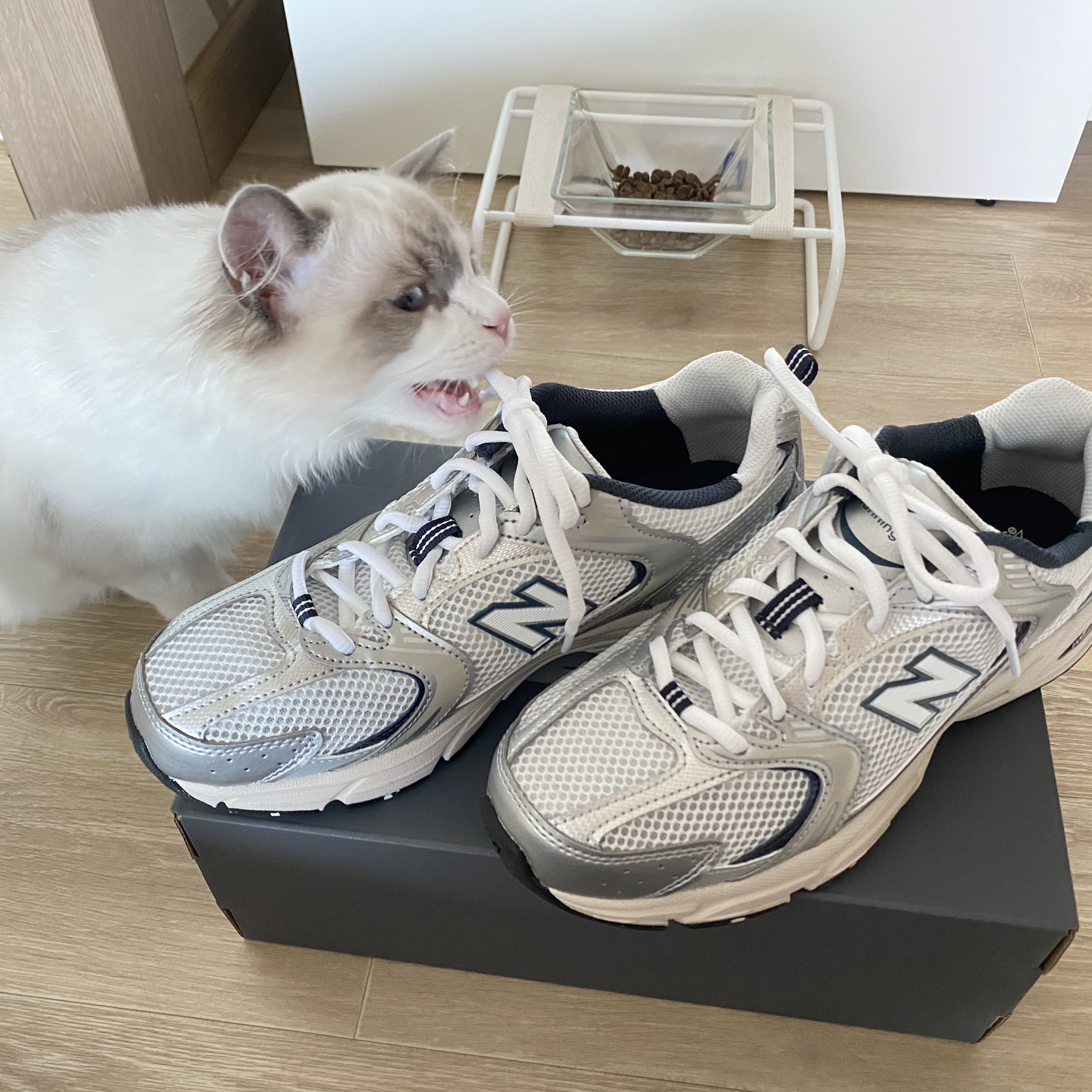 New Balance 530 Steel Grey 착용 스타일 - 2