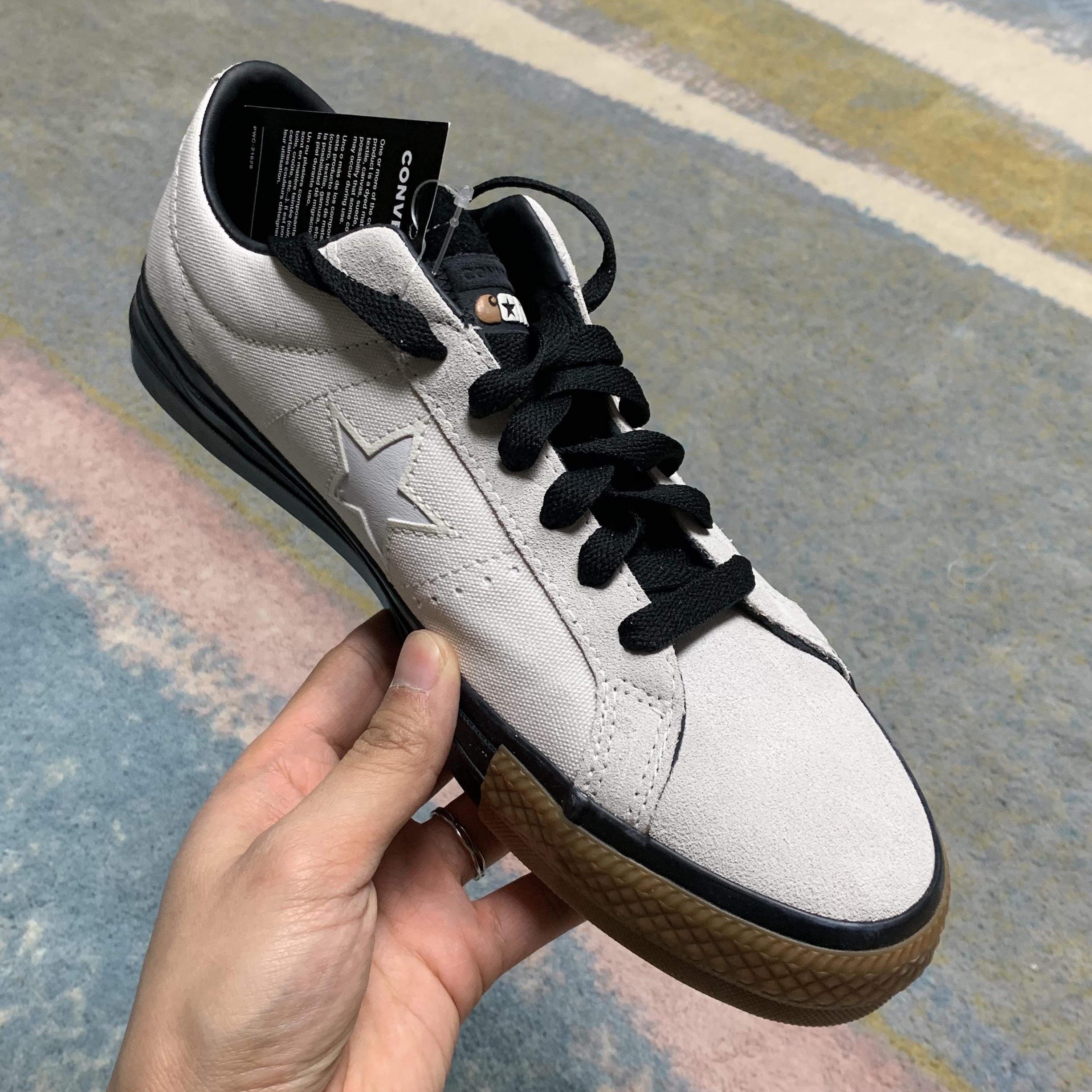 Converse x Carhartt WIP One Star Pro Low White 착용 스타일 - 3
