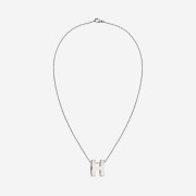 (W) Hermes Pop H Pendant Palladium & Blanc