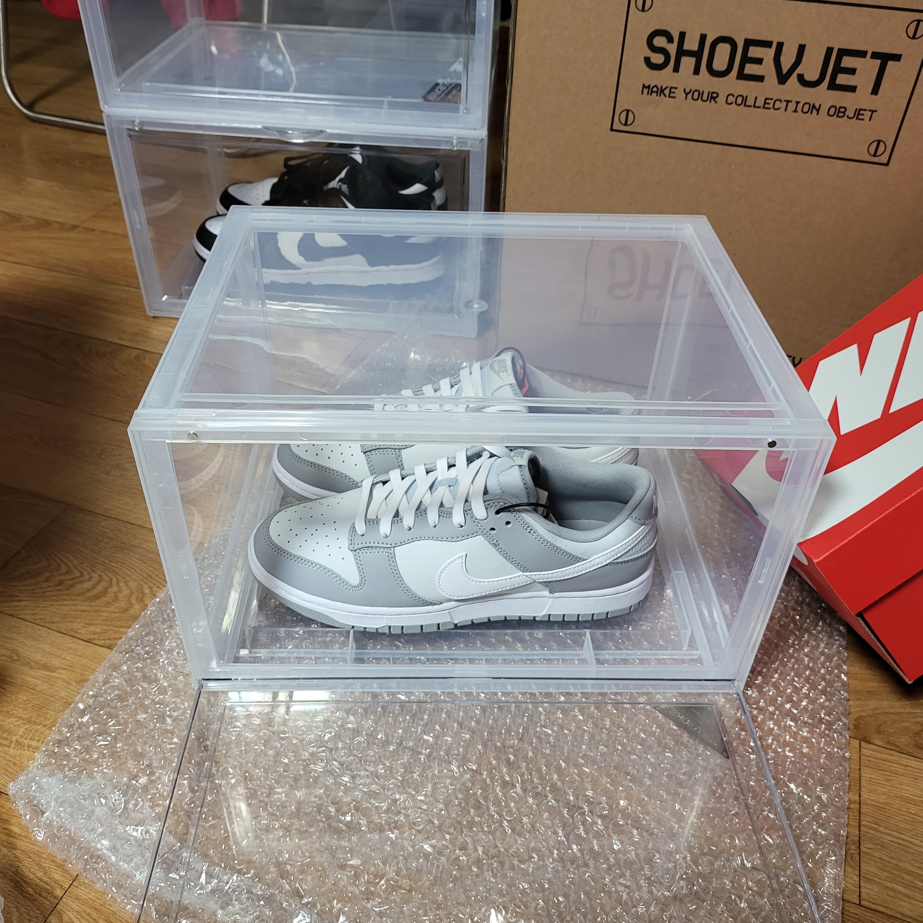 Nike Dunk Low Retro Black, Nike Dunk Low Retro Wolf Grey 착용 스타일