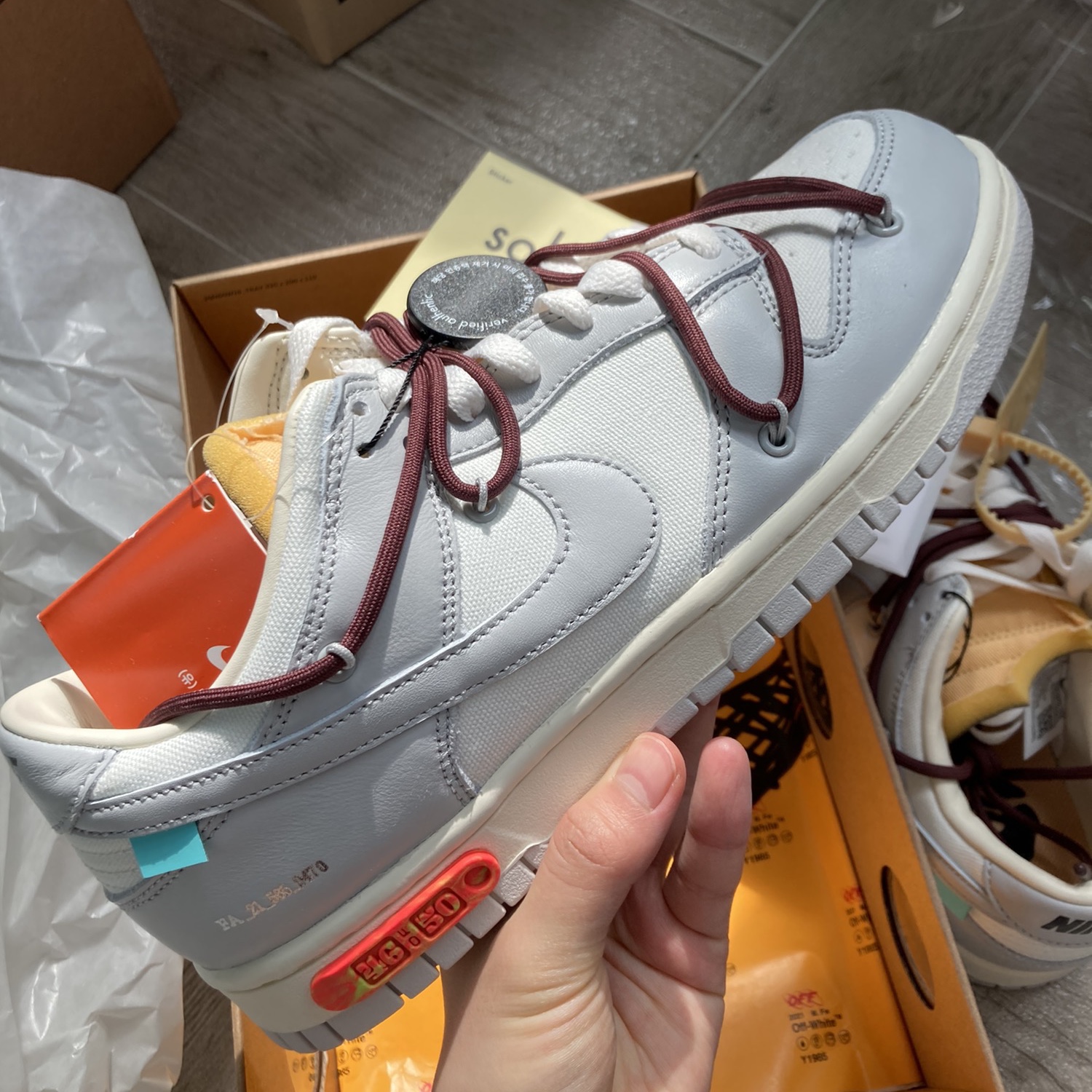 Nike x Off-White Dunk Low The 50 - Lot 46 착용 스타일 - 3