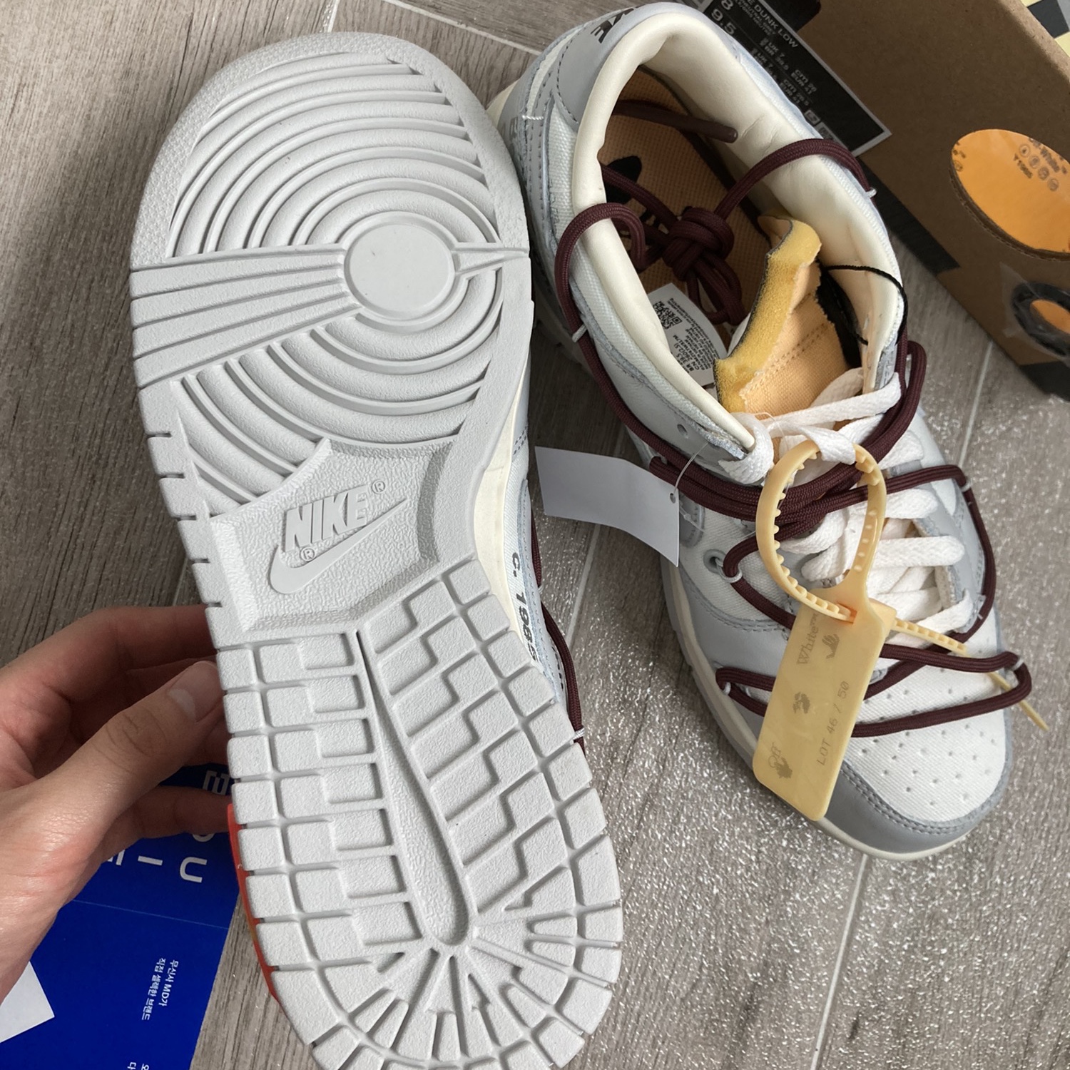 Nike x Off-White Dunk Low The 50 - Lot 46 착용 스타일 - 2