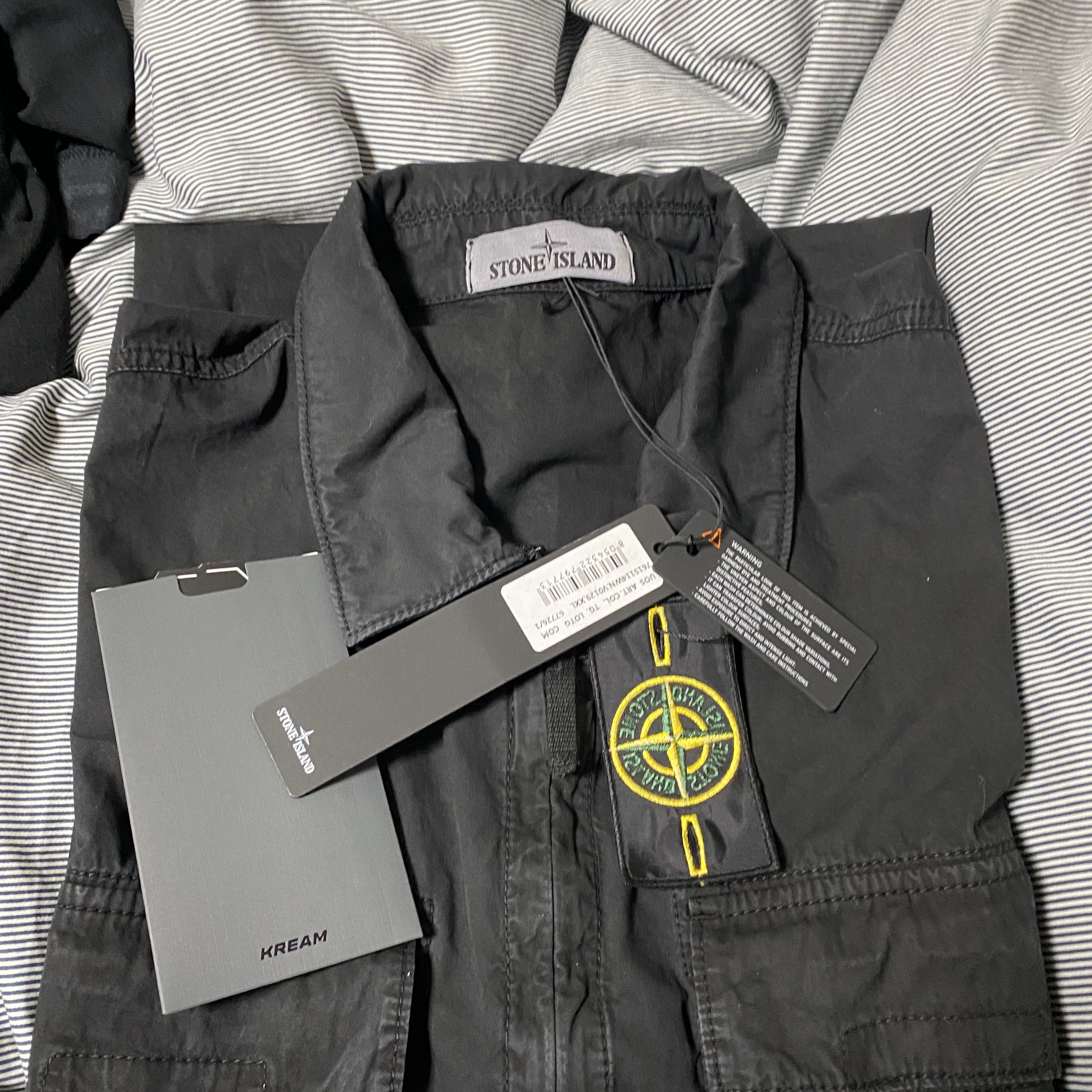 Stone Island 114WN T.CO+OLD Overshirt Black - 22SS 착용 스타일 - 2