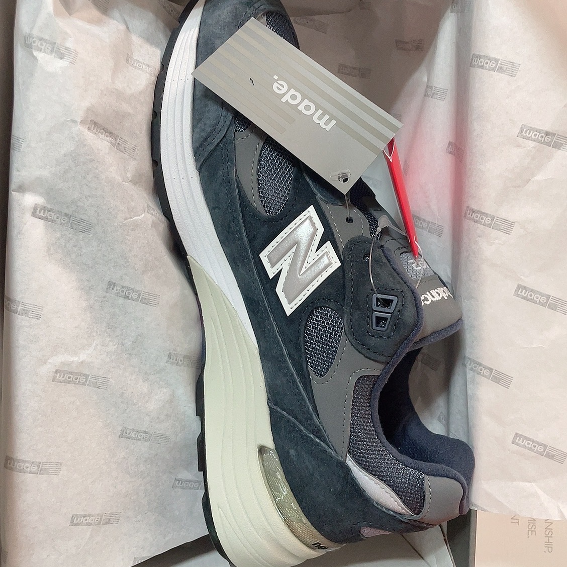 New Balance 992 Made in USA Navy 착용 스타일