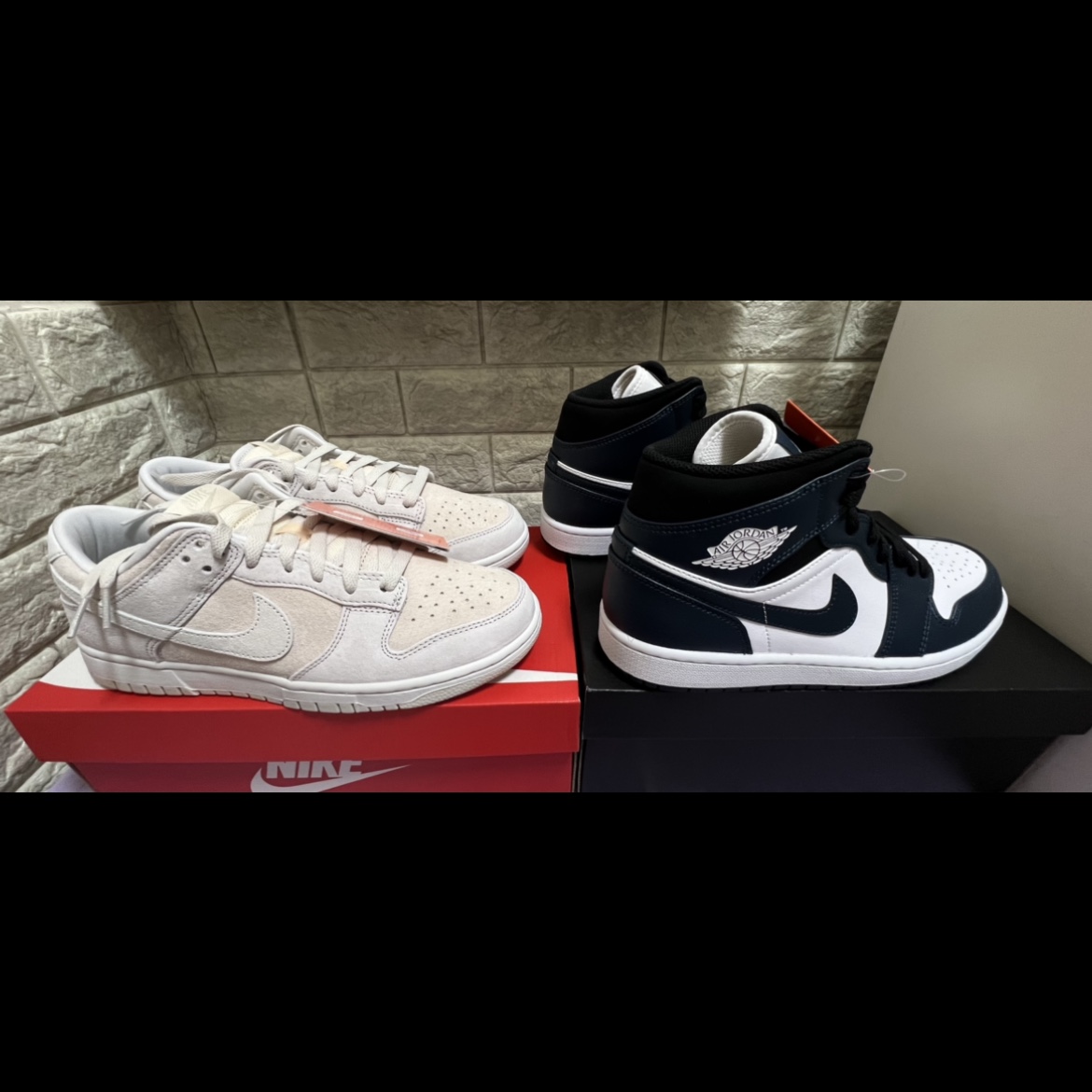 Jordan 1 Mid Dark Teal, Nike Dunk Low Retro PRM Vast Grey 착용 스타일
