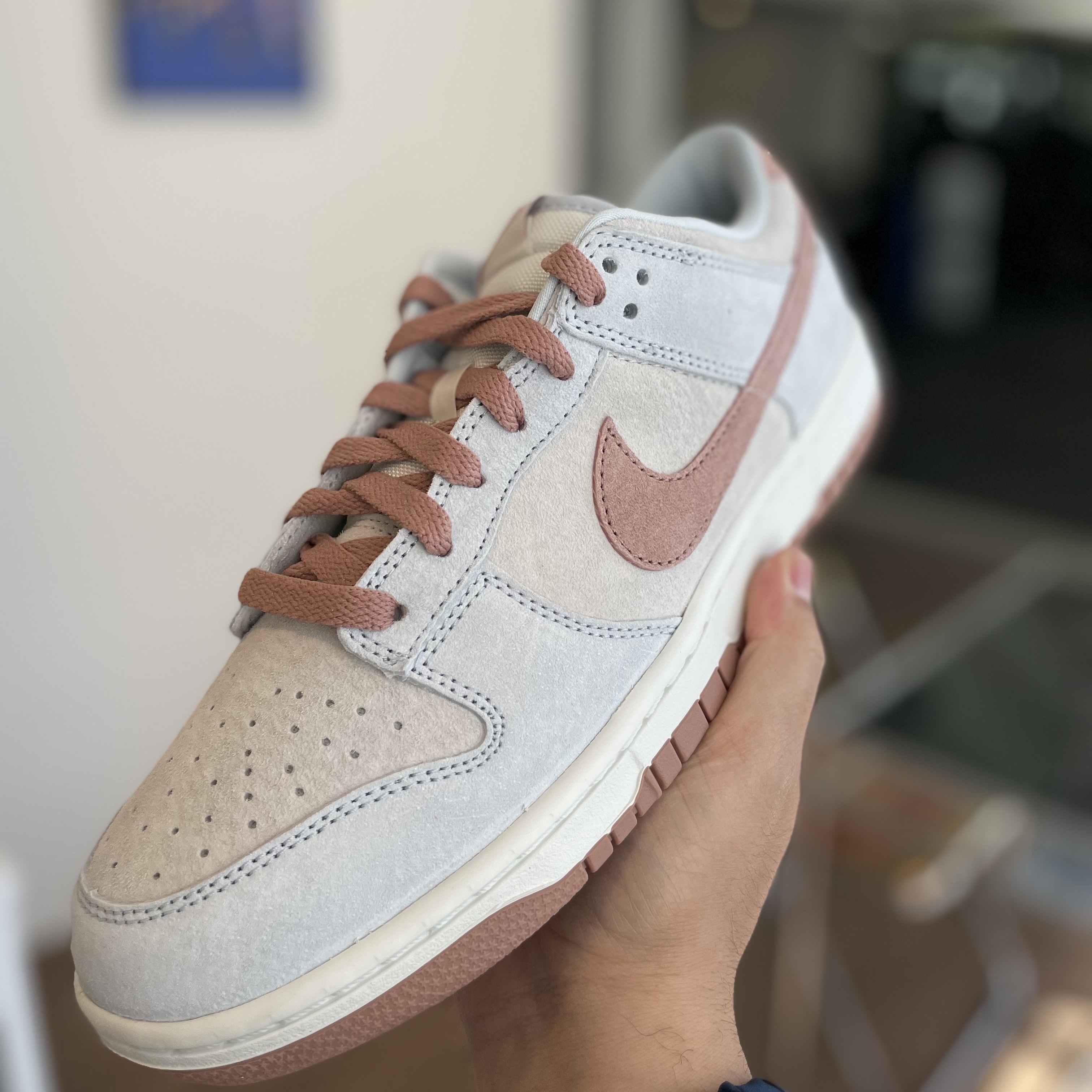Nike Dunk Low Retro PRM Fossil Rose 착용 스타일
