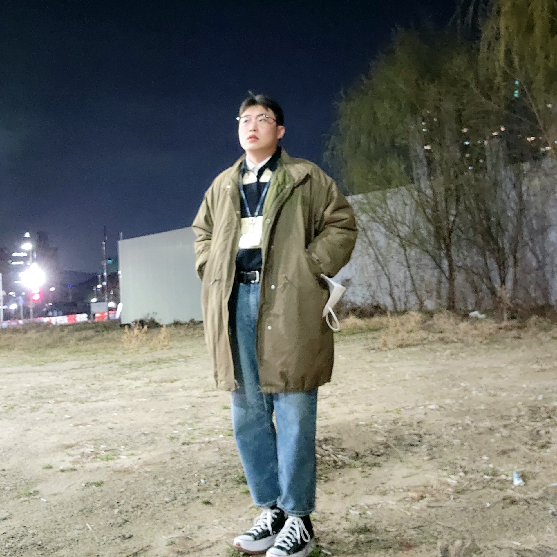 Converse Run Star Hike Hi Black White Gum 착용 스타일