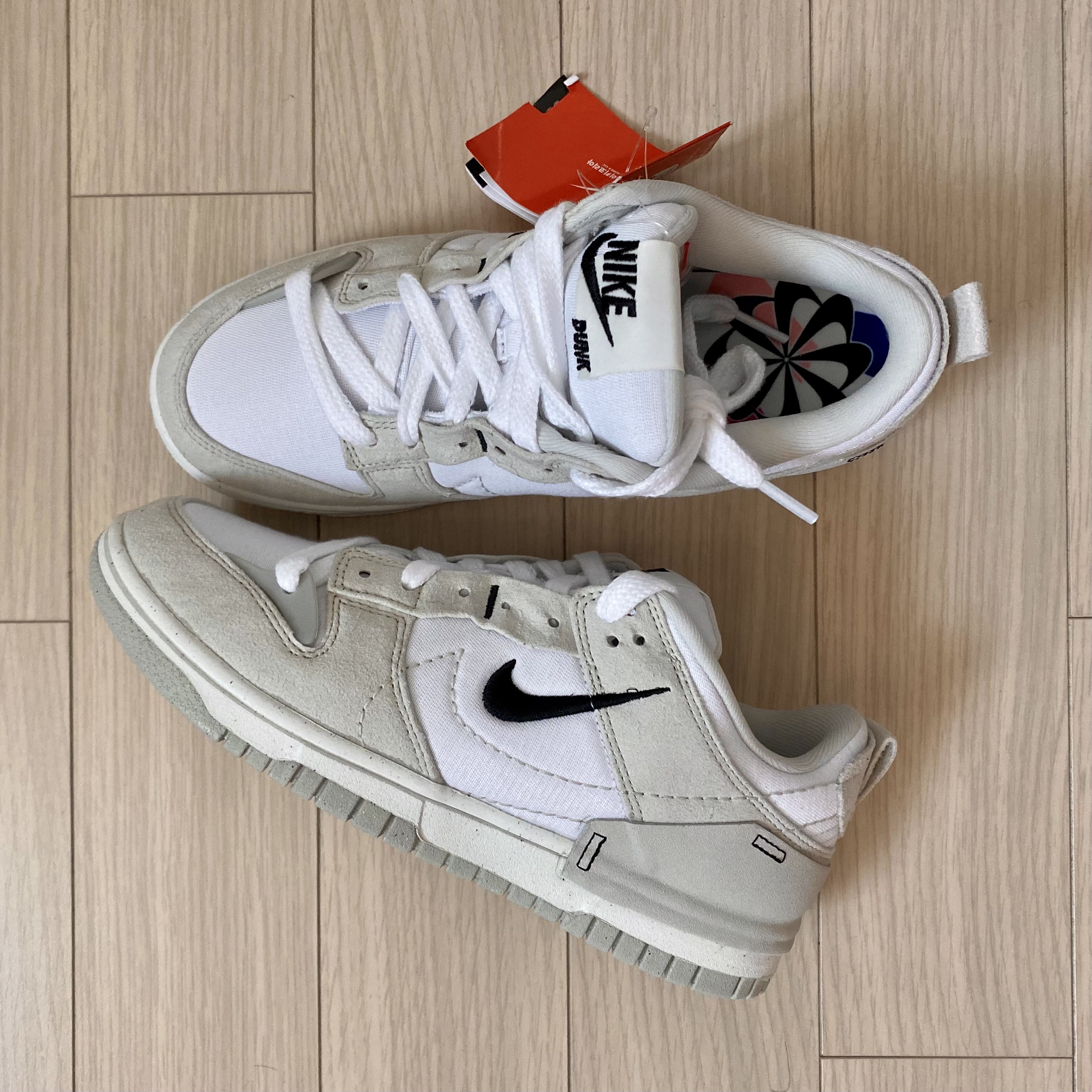 (W) Nike Dunk Low Disrupt 2 White Light Bone 착용 스타일