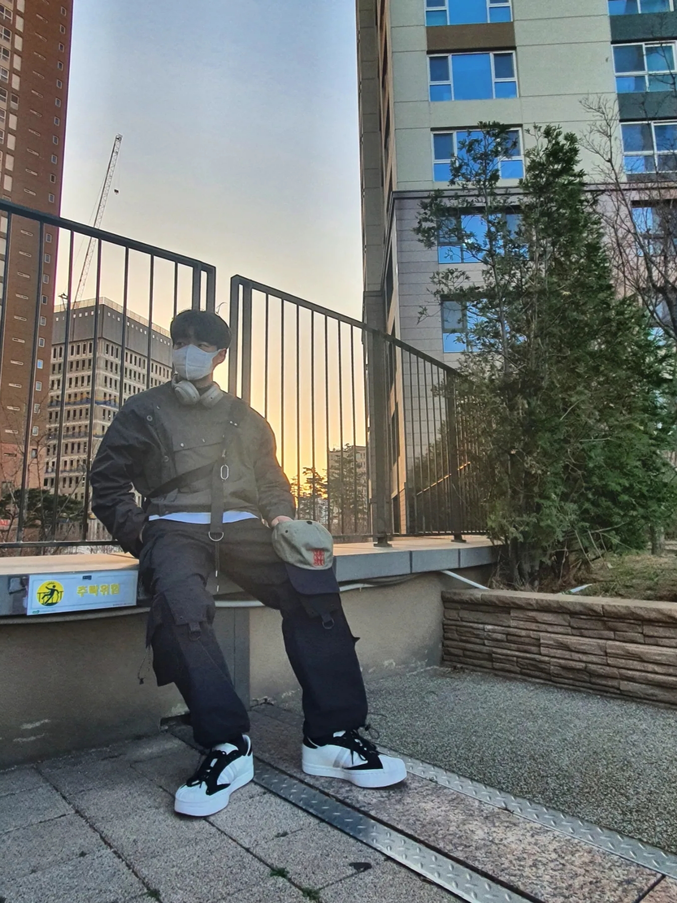 Y-3 Yohji Star White 착용 스타일 - 2