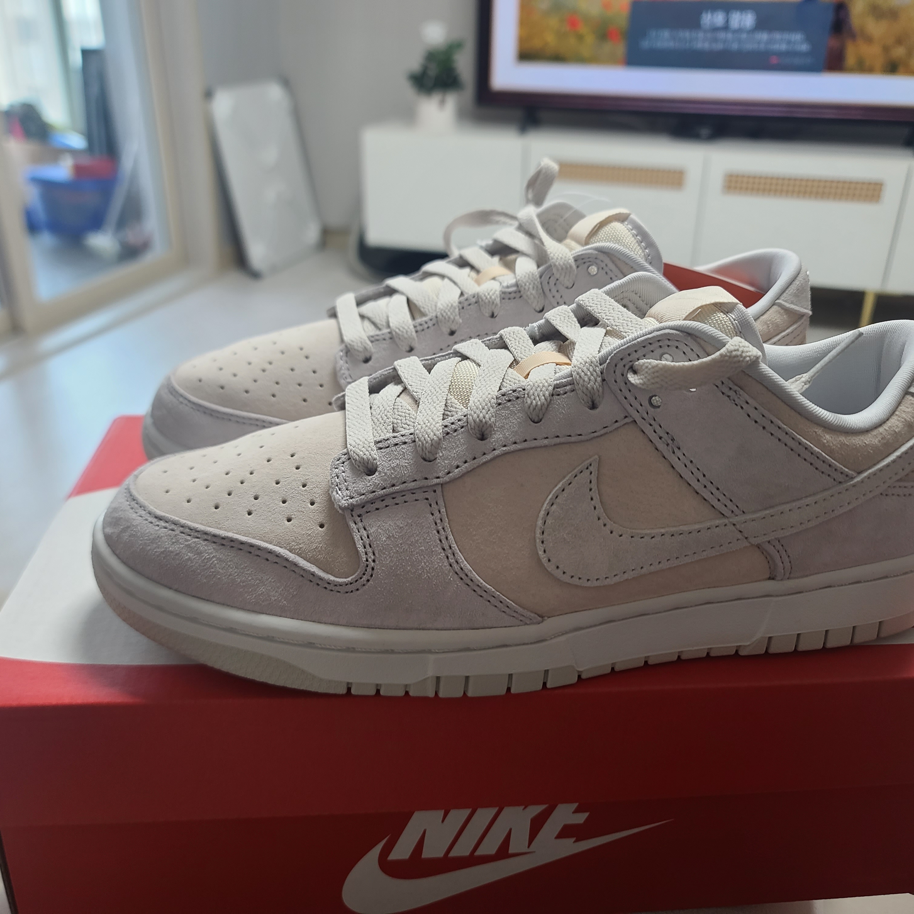 Nike Dunk Low Retro PRM Vast Grey 착용 스타일 - 1